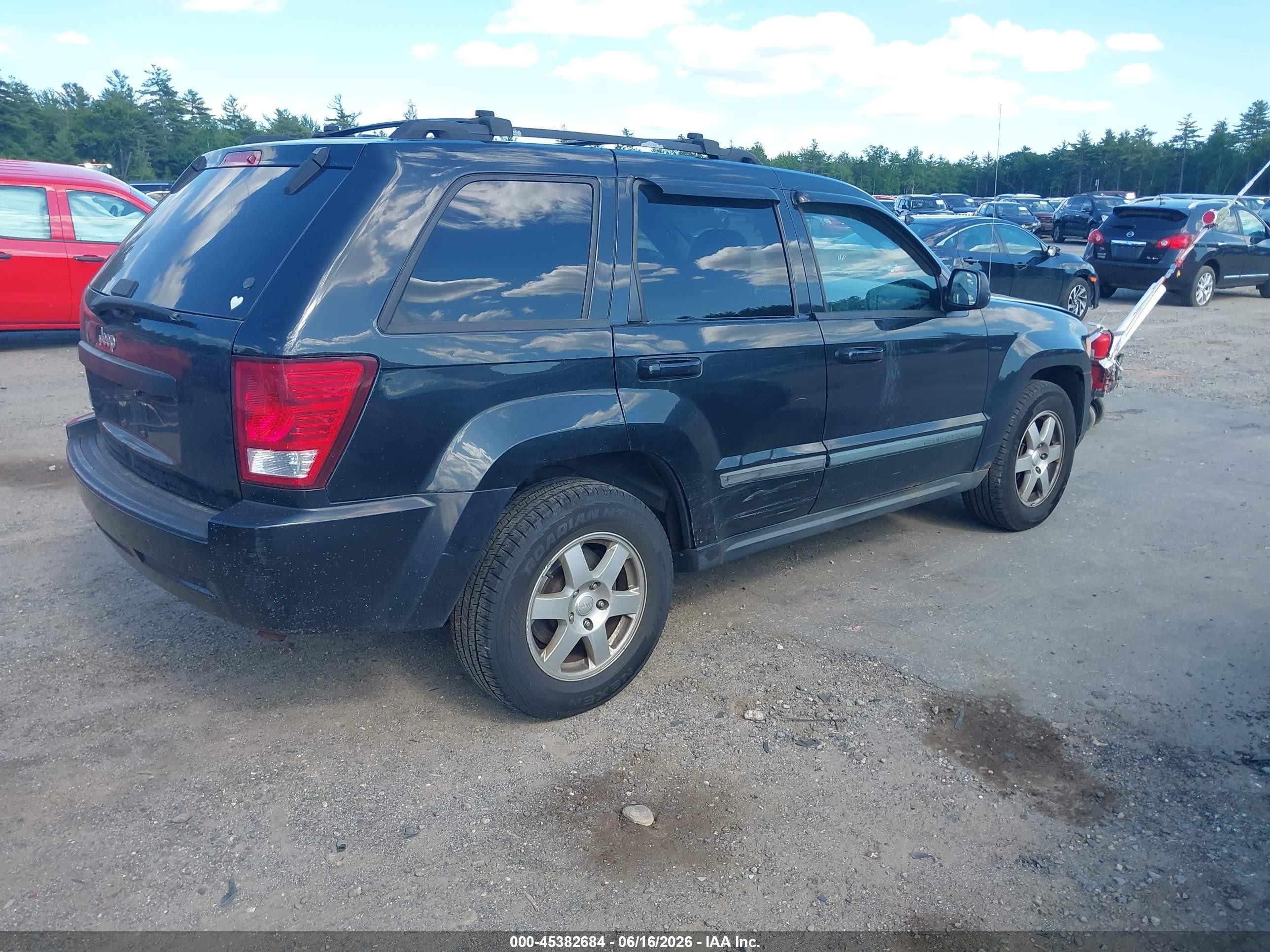 2009 Jeep Grand Cherokee Laredo Black vin: 1J8GR48K39C526452