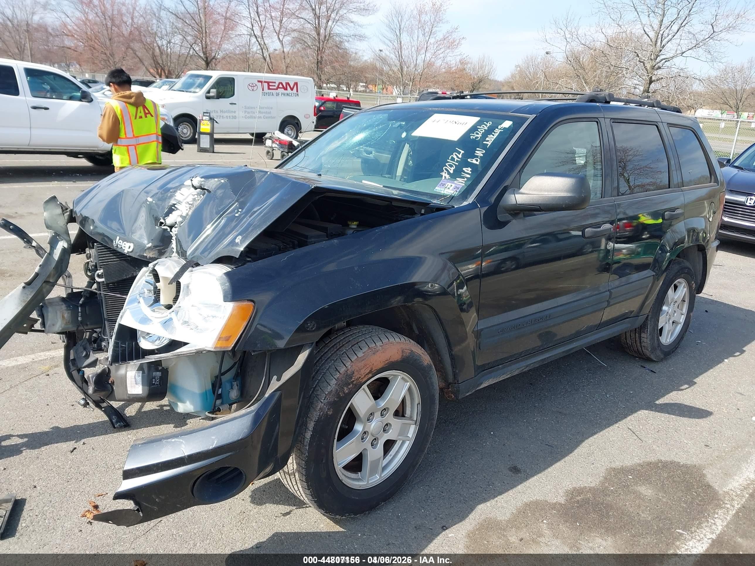 2005 Jeep Grand Cherokee Laredo Black vin: 1J8GR48K45C541536