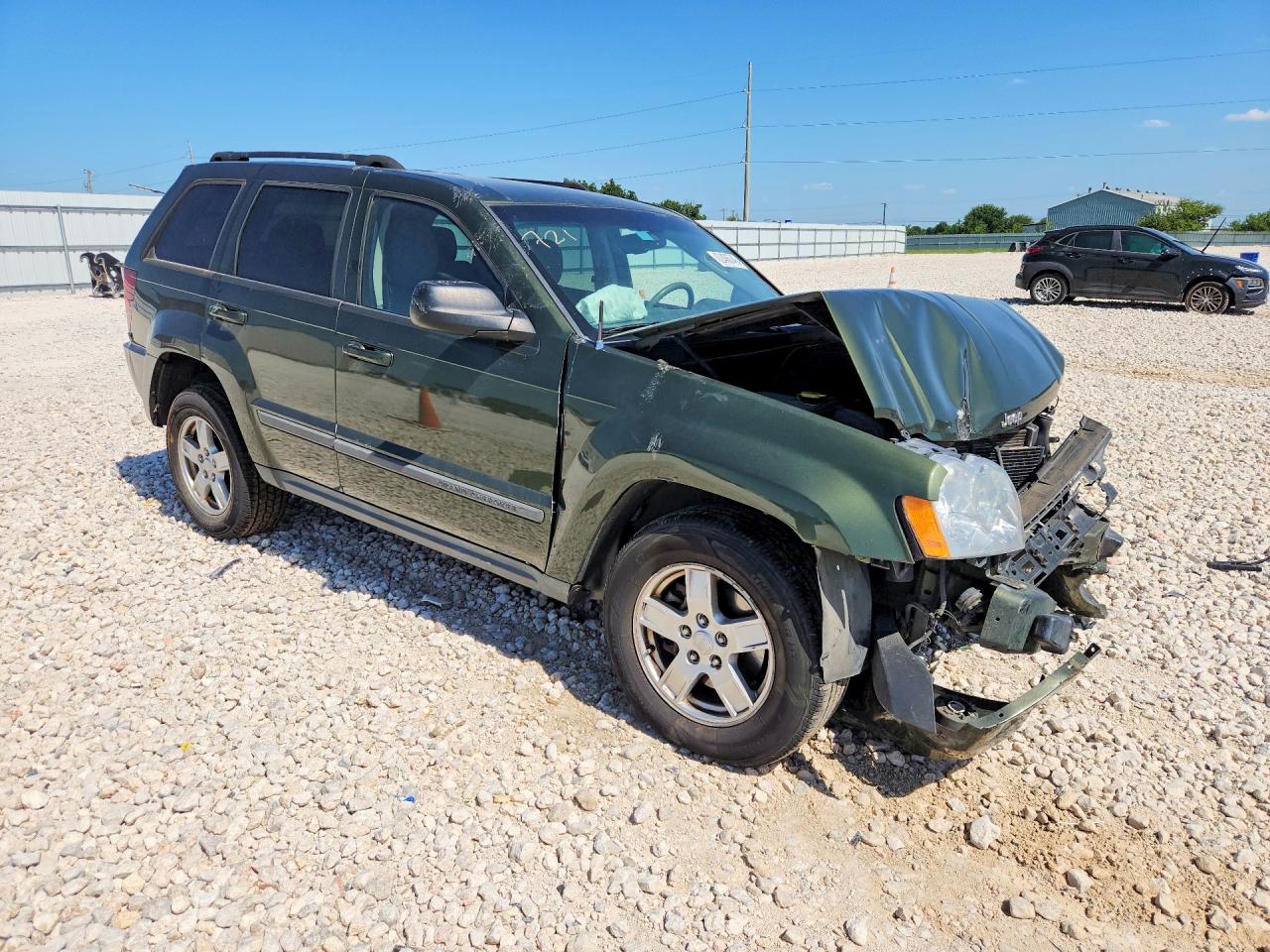 2007 Jeep Grand Cherokee Laredo Green vin: 1J8GR48K47C563975