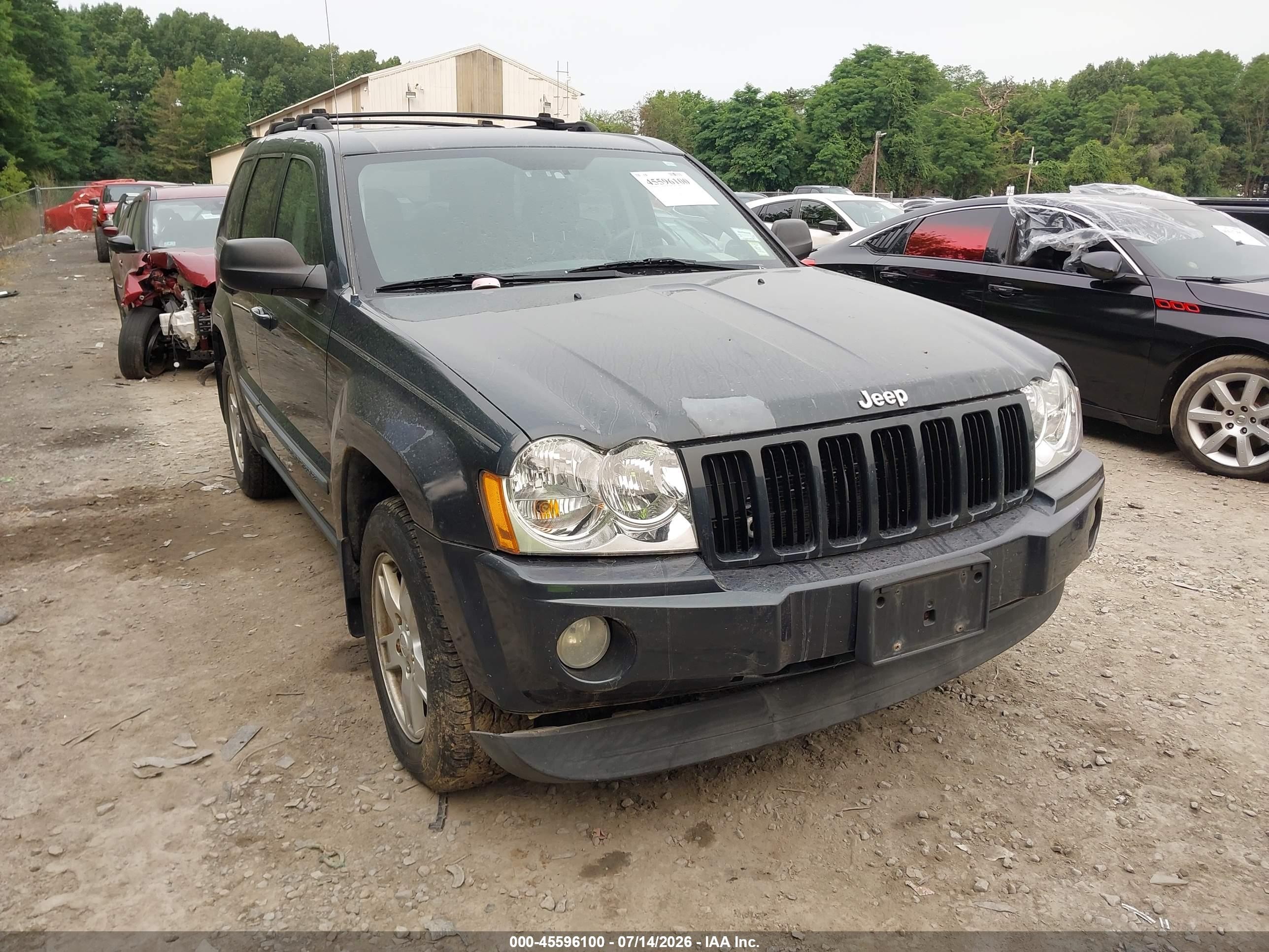 2007 Jeep Grand Cherokee Laredo Gray vin: 1J8GR48K47C607151