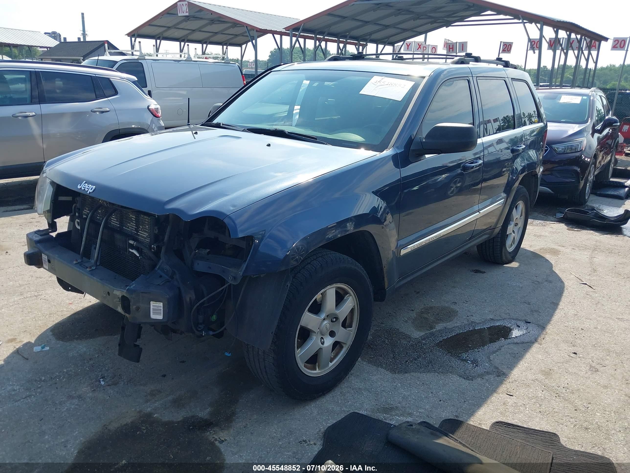 2008 Jeep Grand Cherokee Laredo Black vin: 1J8GR48K48C218351