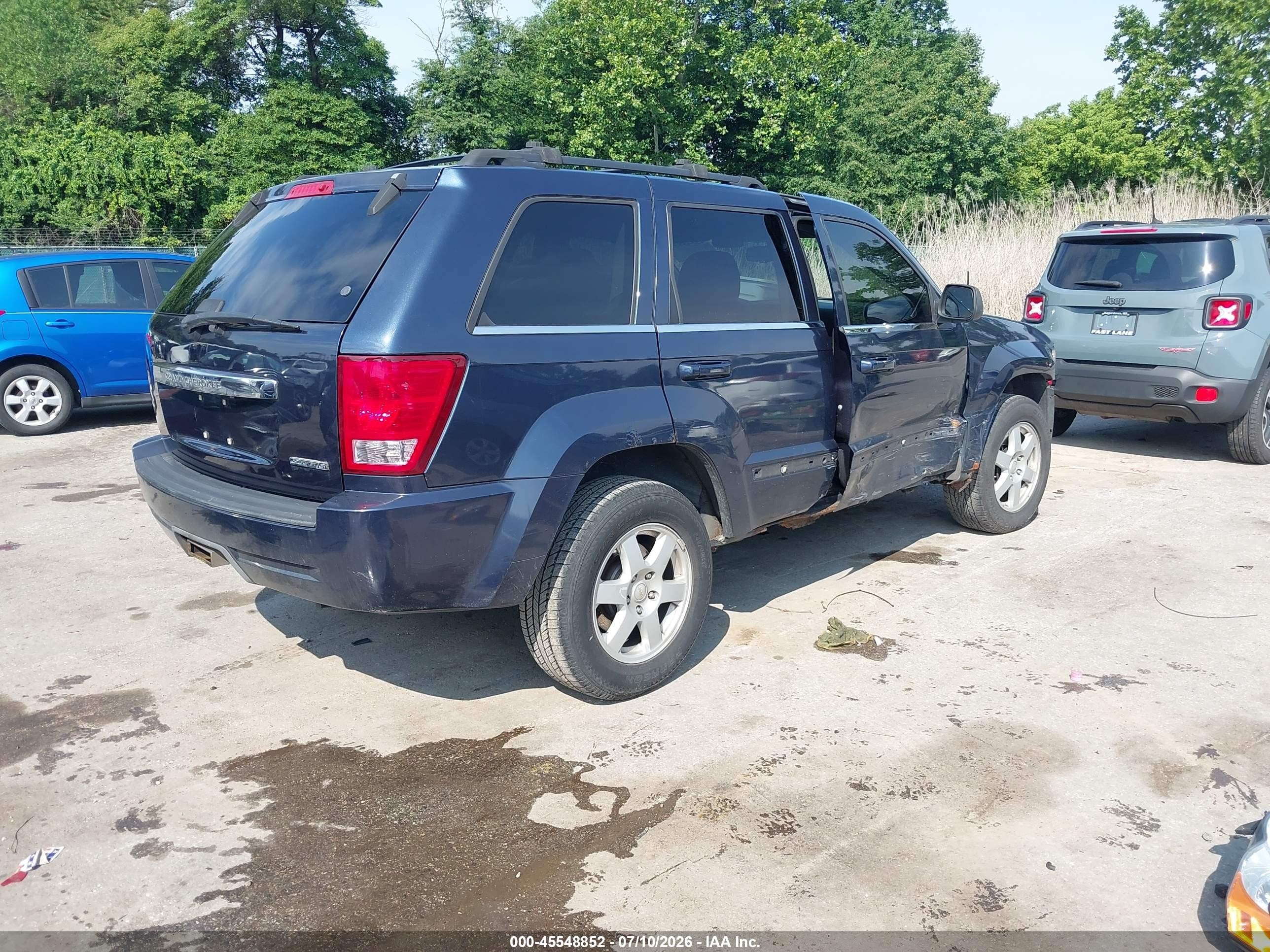 2008 Jeep Grand Cherokee Laredo Black vin: 1J8GR48K48C218351