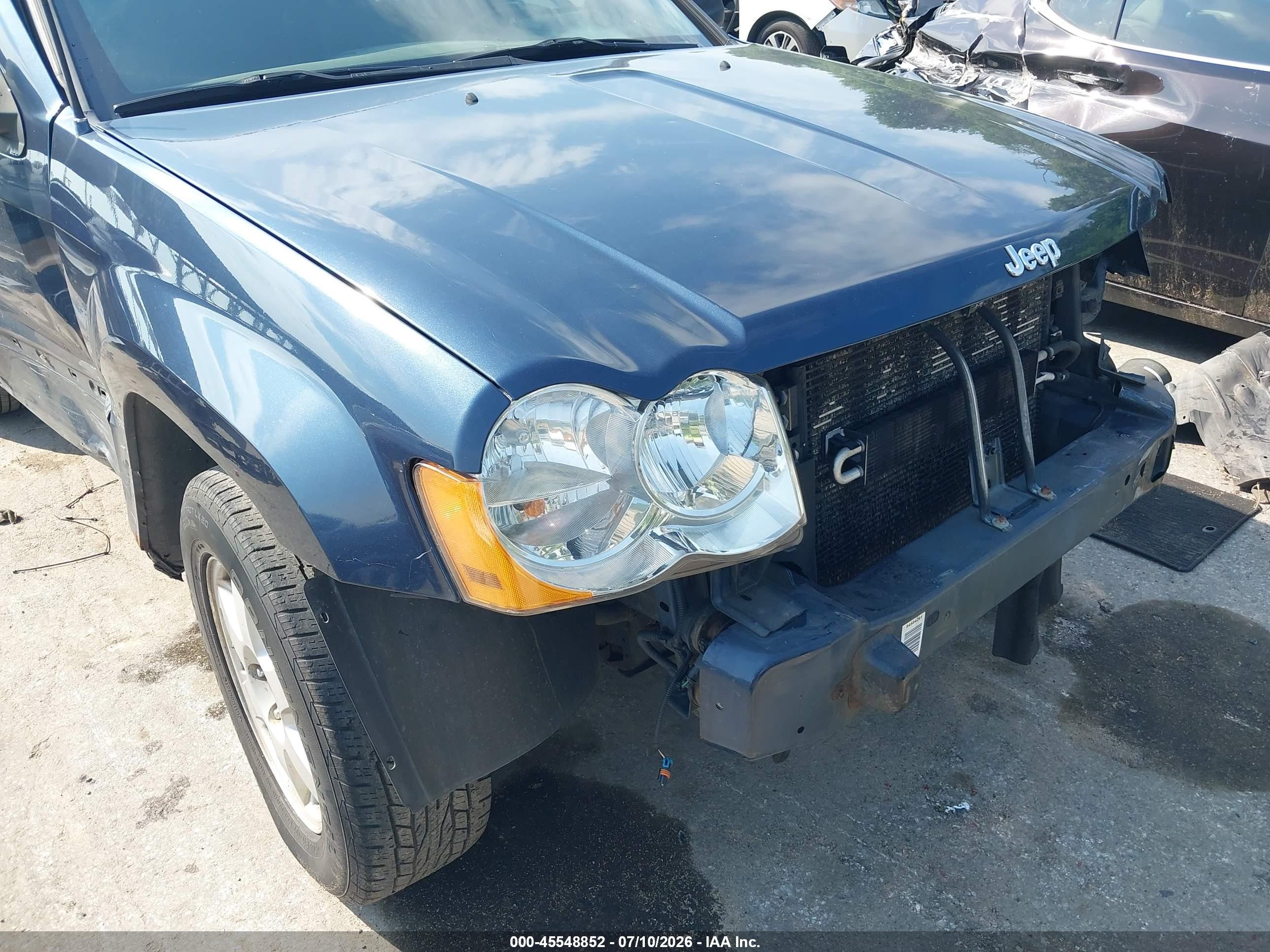 2008 Jeep Grand Cherokee Laredo Black vin: 1J8GR48K48C218351