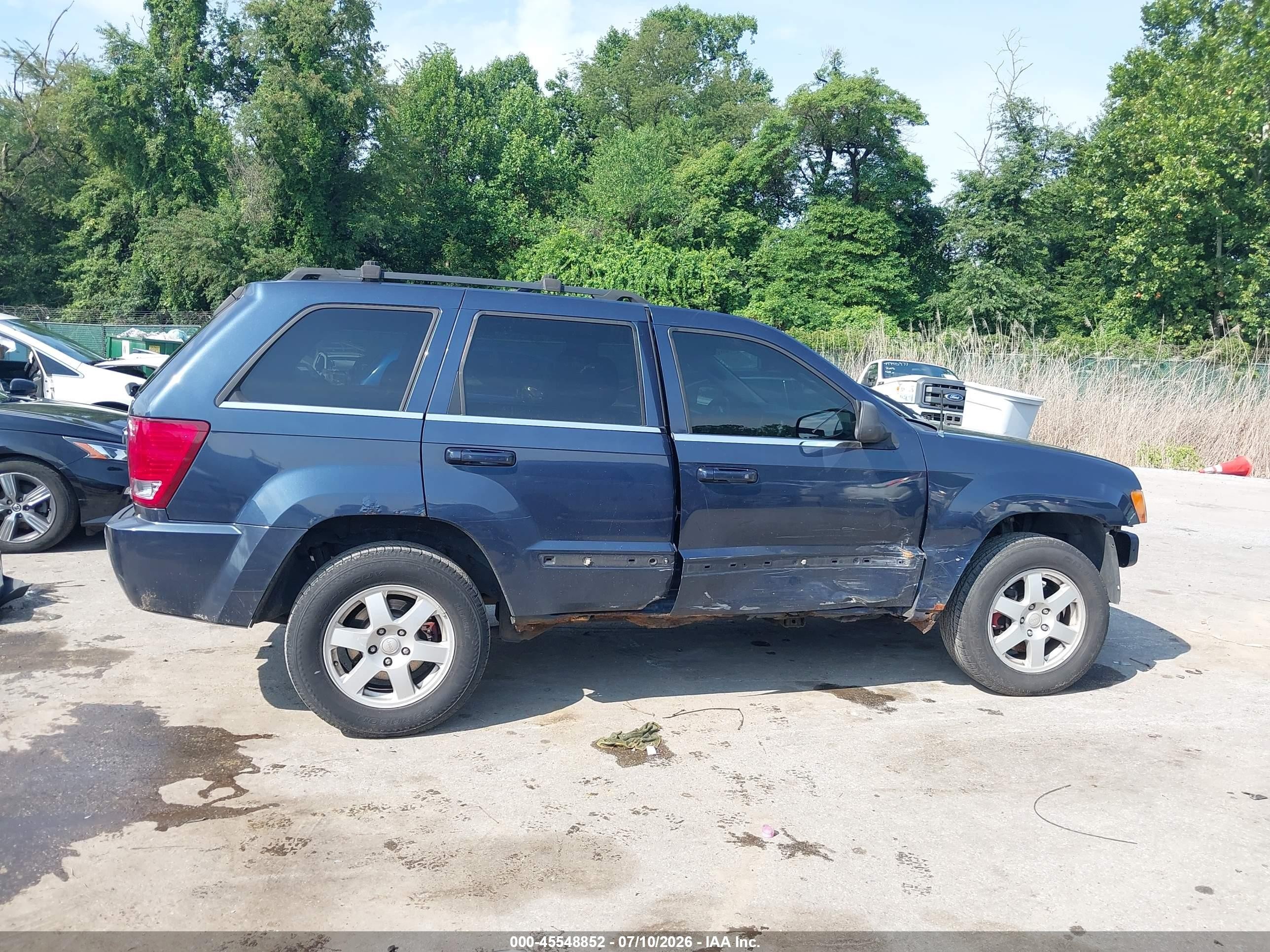 2008 Jeep Grand Cherokee Laredo Black vin: 1J8GR48K48C218351