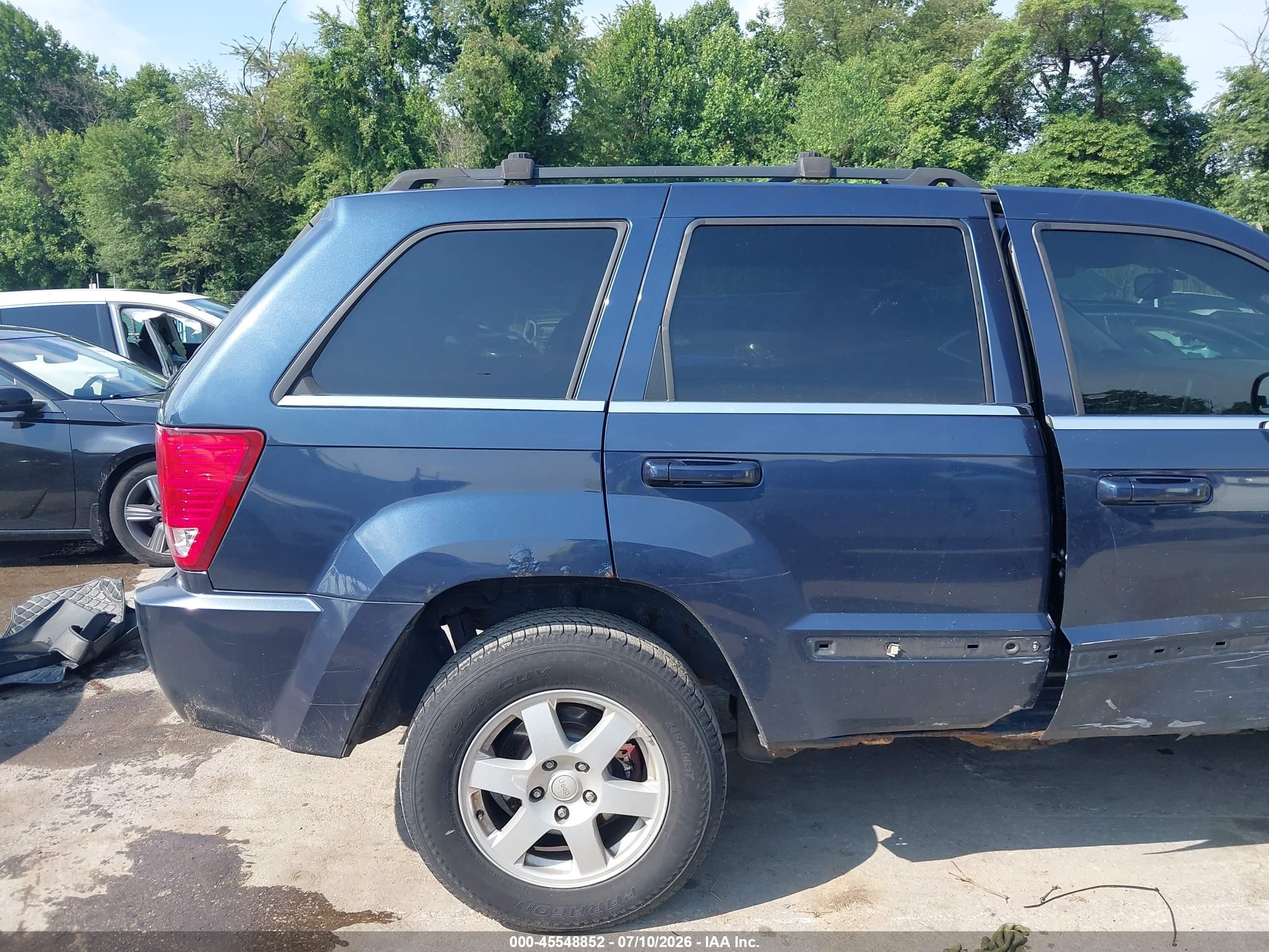 2008 Jeep Grand Cherokee Laredo Black vin: 1J8GR48K48C218351