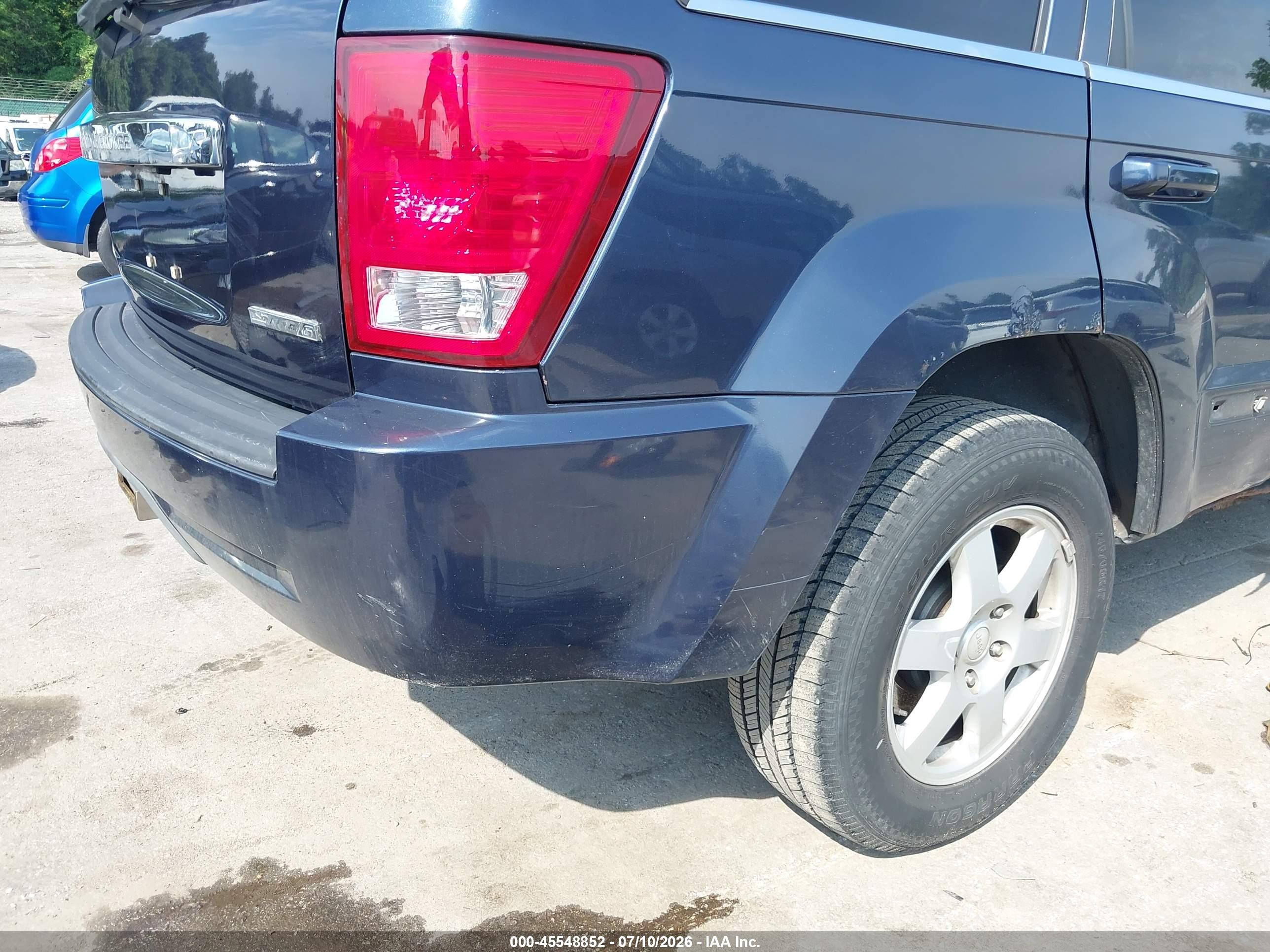 2008 Jeep Grand Cherokee Laredo Black vin: 1J8GR48K48C218351