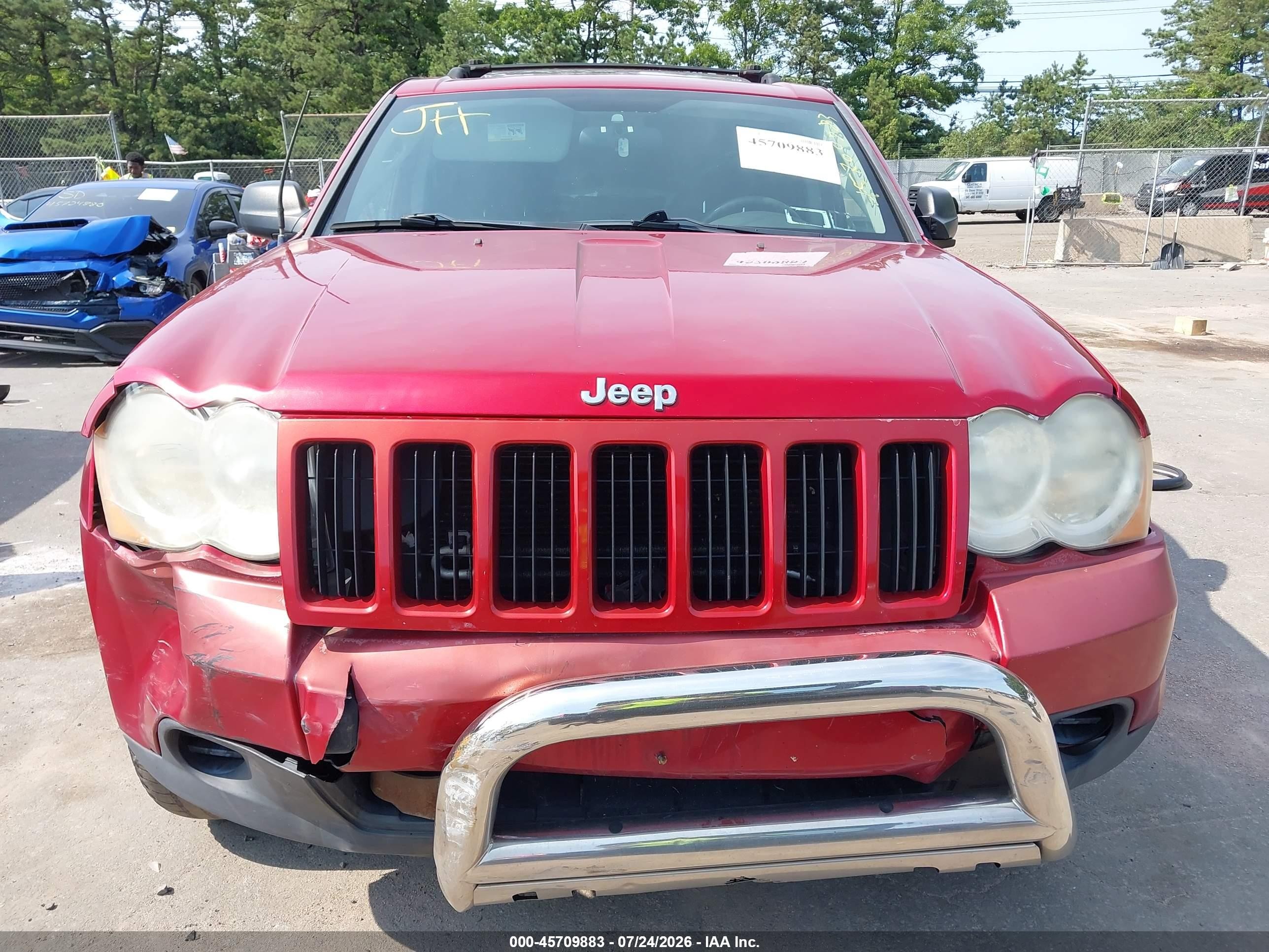 2009 Jeep Grand Cherokee Laredo Red vin: 1J8GR48K49C554308
