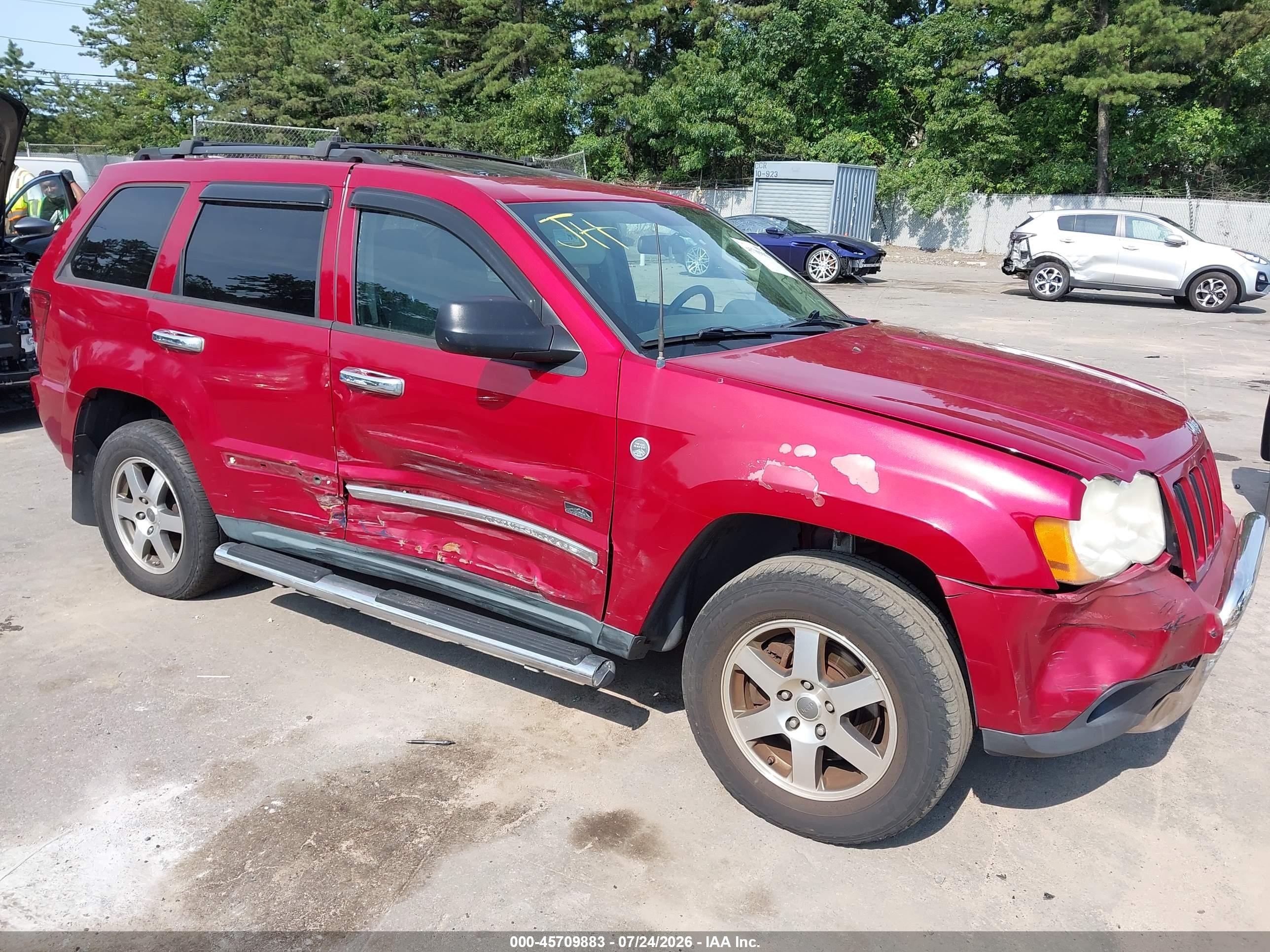 2009 Jeep Grand Cherokee Laredo Red vin: 1J8GR48K49C554308