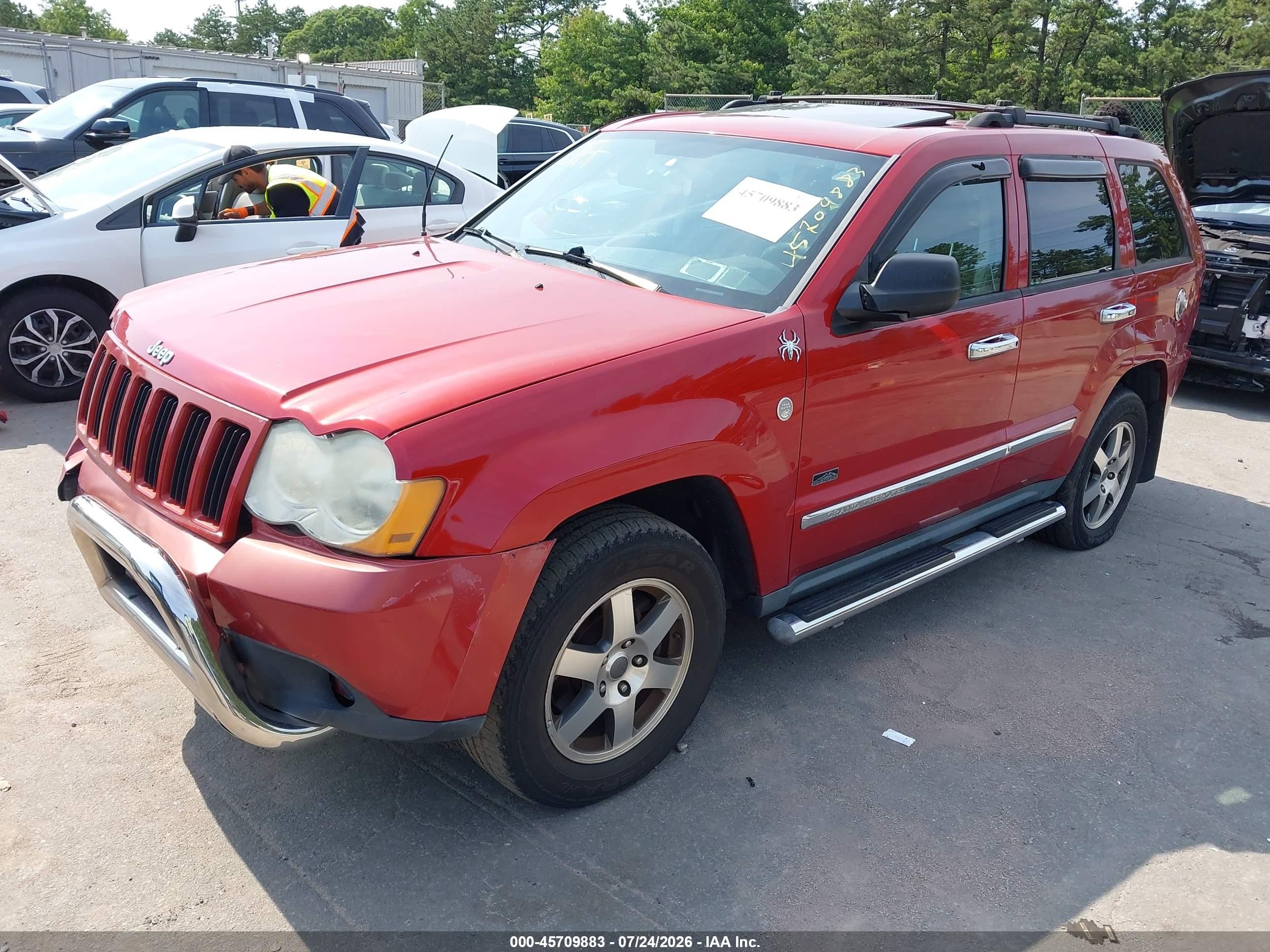 2009 Jeep Grand Cherokee Laredo Red vin: 1J8GR48K49C554308