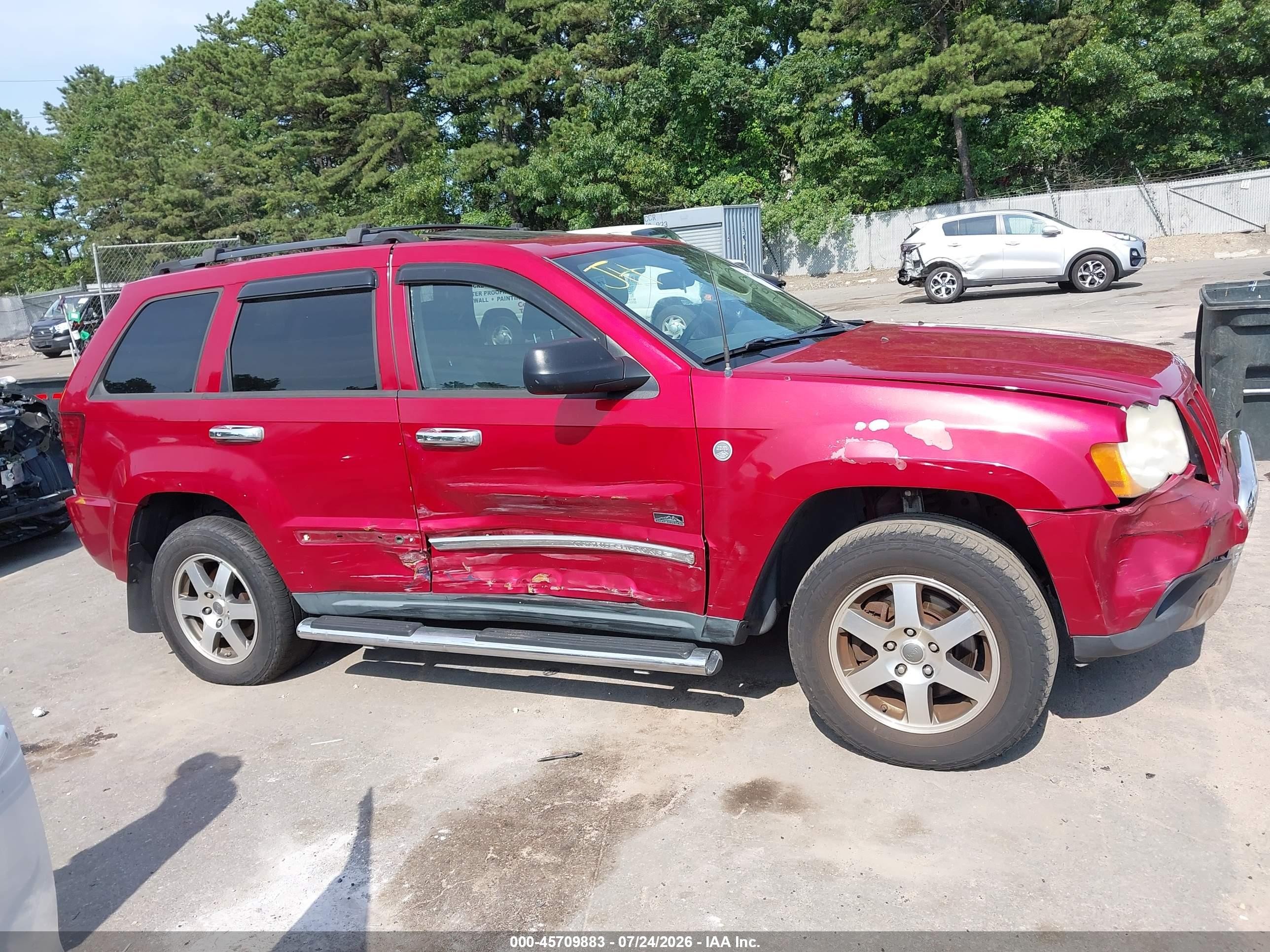 2009 Jeep Grand Cherokee Laredo Red vin: 1J8GR48K49C554308