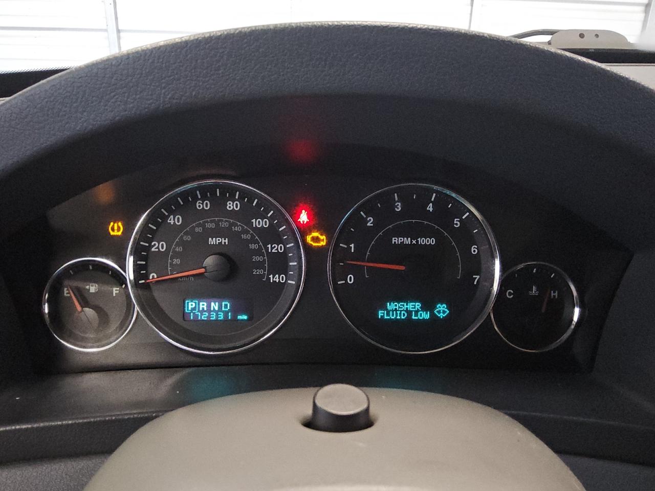 2007 Jeep Grand Cherokee Laredo Black vin: 1J8GR48K57C619616 Damage: Warning Light - Engine, On, Unacceptable