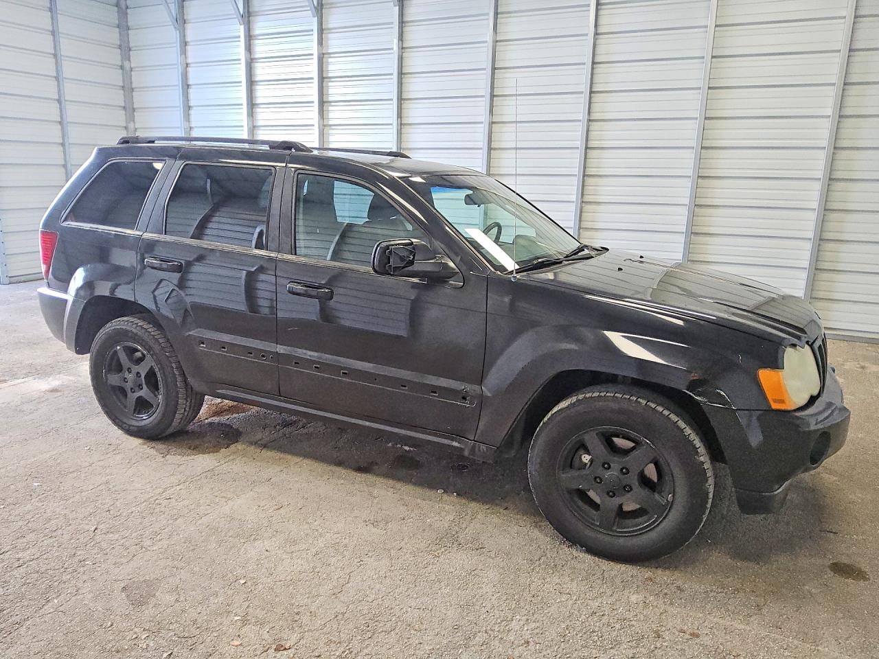 2007 Jeep Grand Cherokee Laredo Black vin: 1J8GR48K57C619616