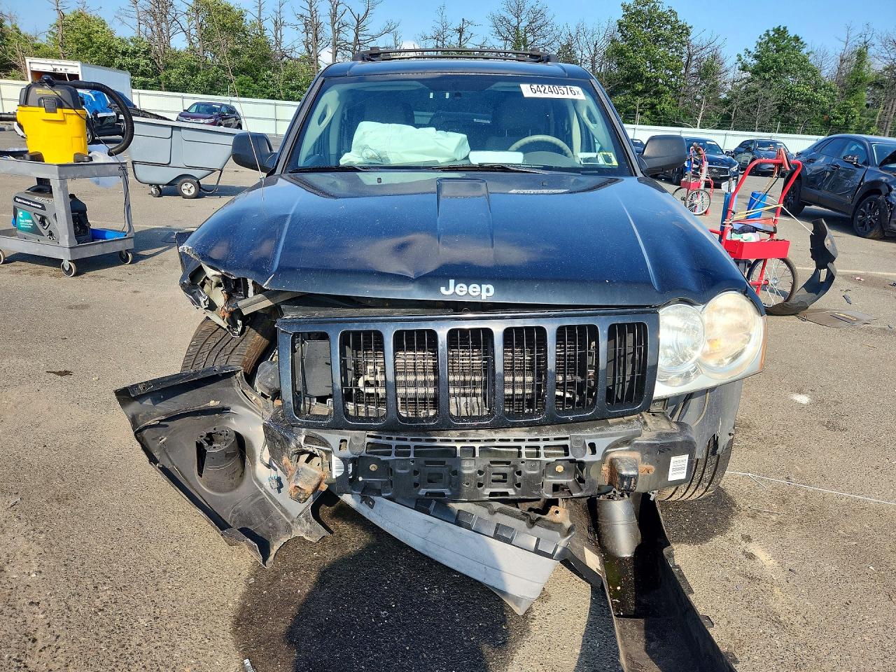 2007 Jeep Grand Cherokee Laredo Black vin: 1J8GR48K57C680058