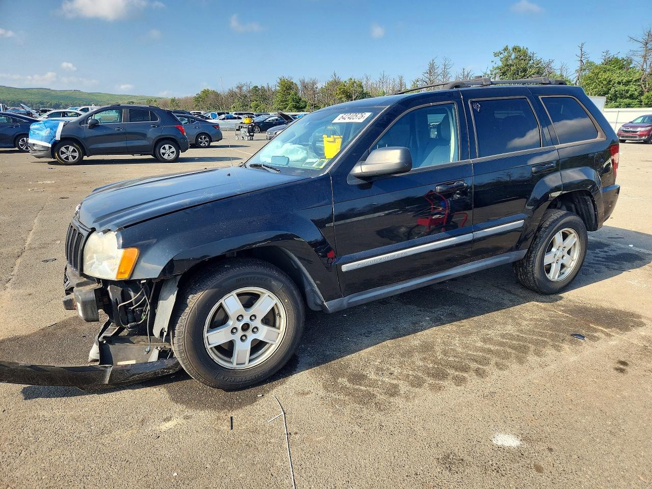 2007 Jeep Grand Cherokee Laredo Black vin: 1J8GR48K57C680058