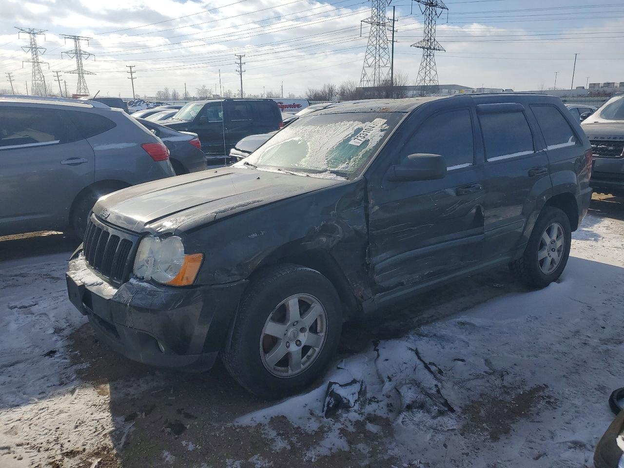 2008 Jeep Grand Cherokee Laredo Black vin: 1J8GR48K58C125807