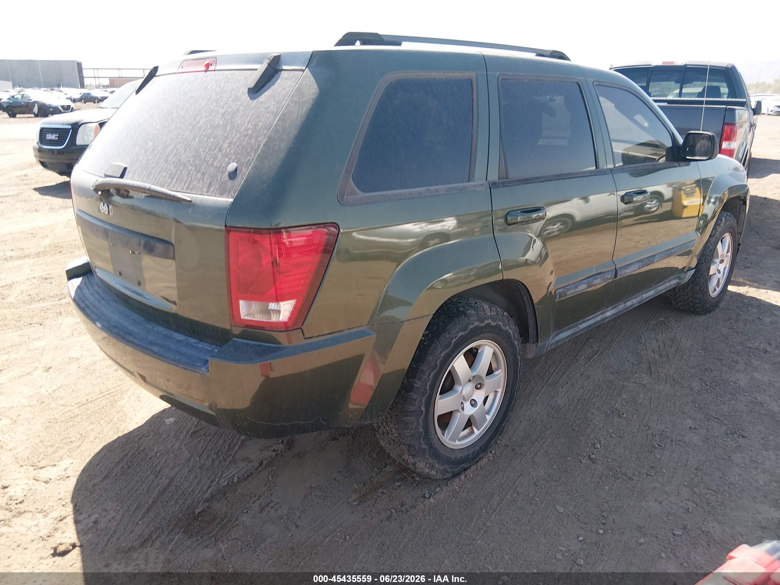 2008 Jeep Grand Cherokee Laredo Green vin: 1J8GR48K58C133356
