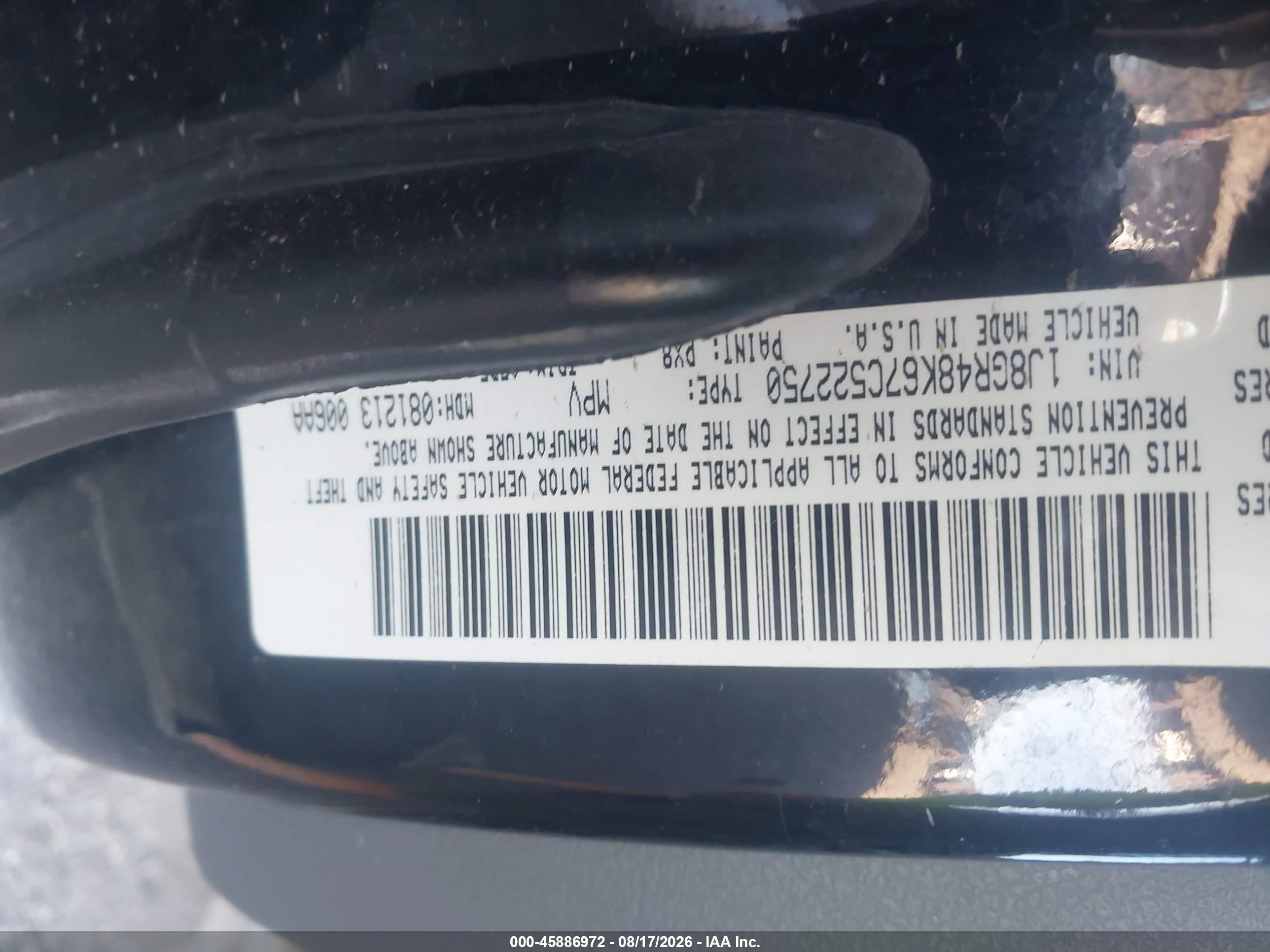 2007 Jeep Grand Cherokee Laredo Black vin: 1J8GR48K67C522750