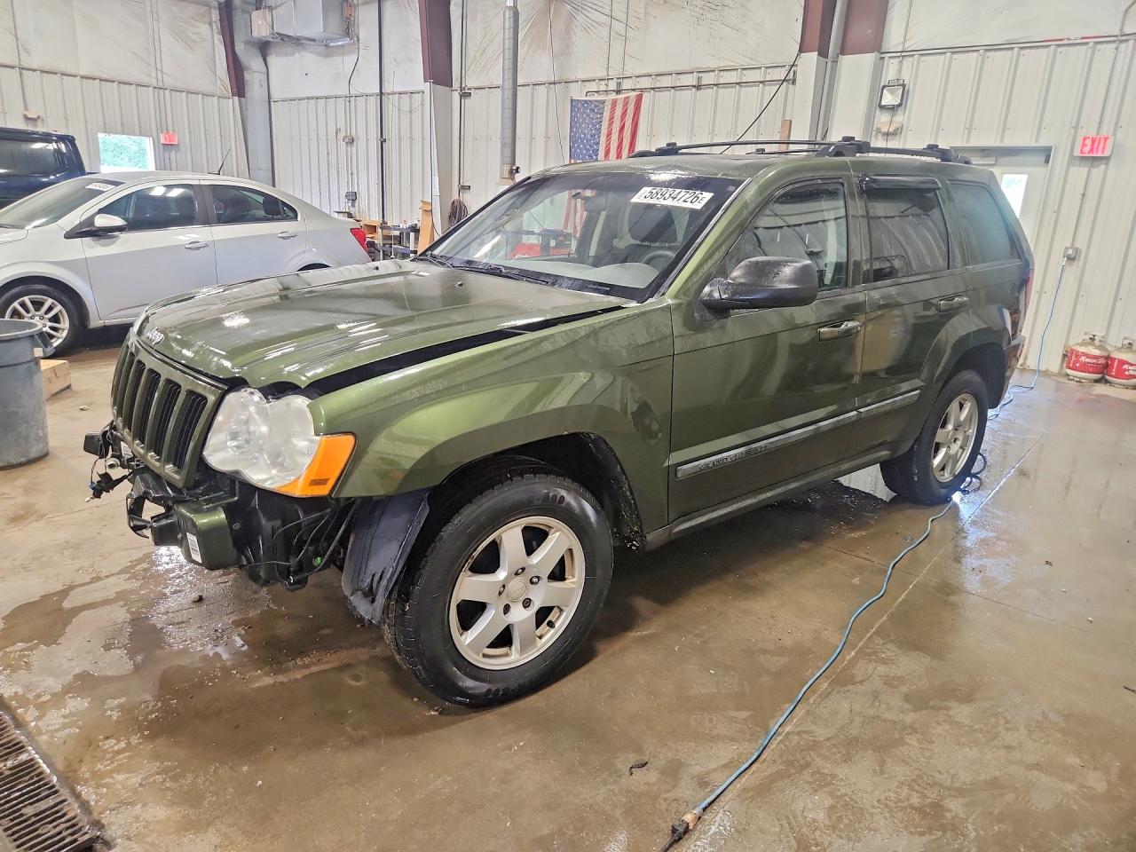 2009 Jeep Grand Cherokee Laredo Green vin: 1J8GR48K69C508236