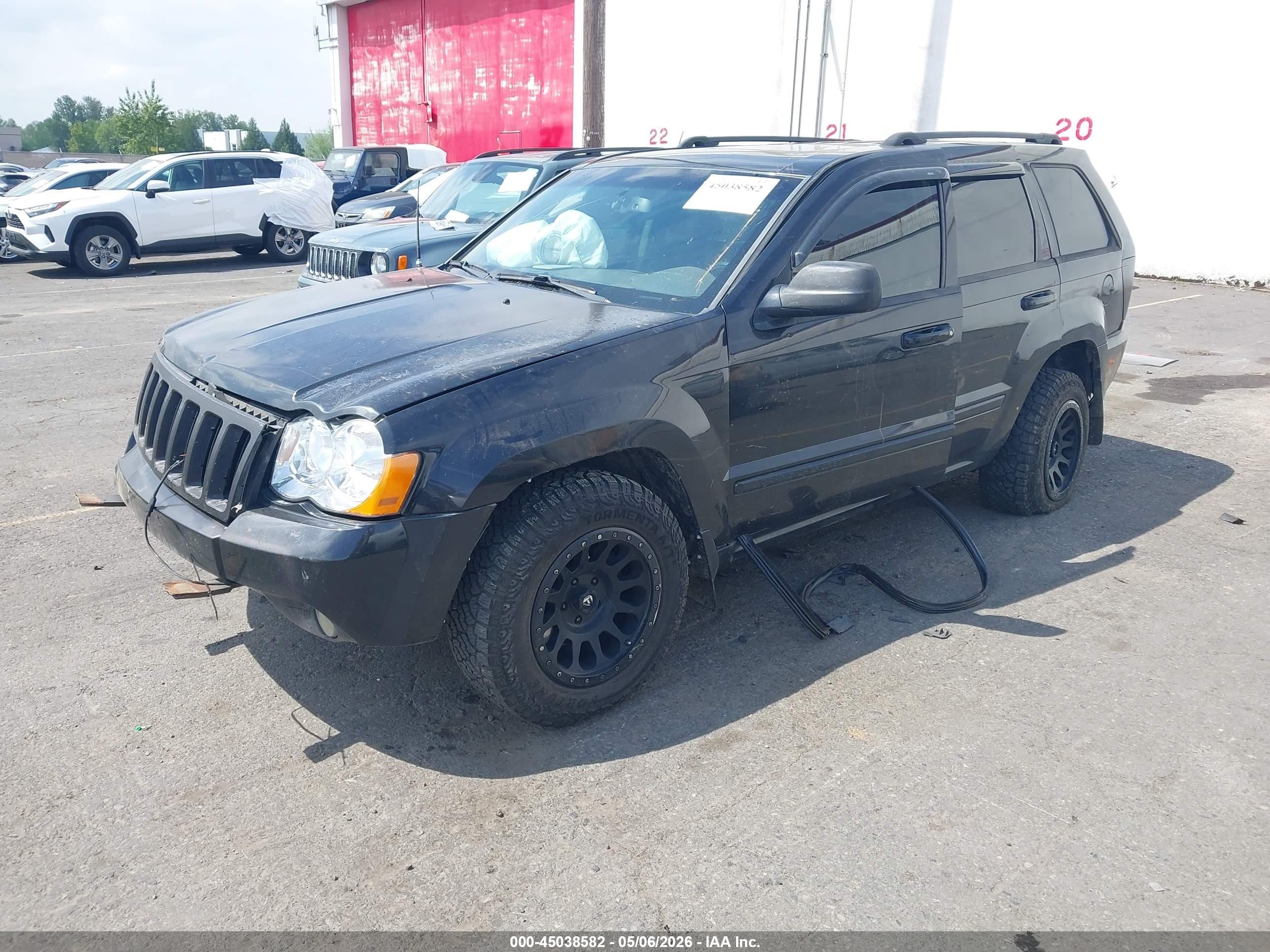 2009 Jeep Grand Cherokee Laredo Black vin: 1J8GR48K69C555797