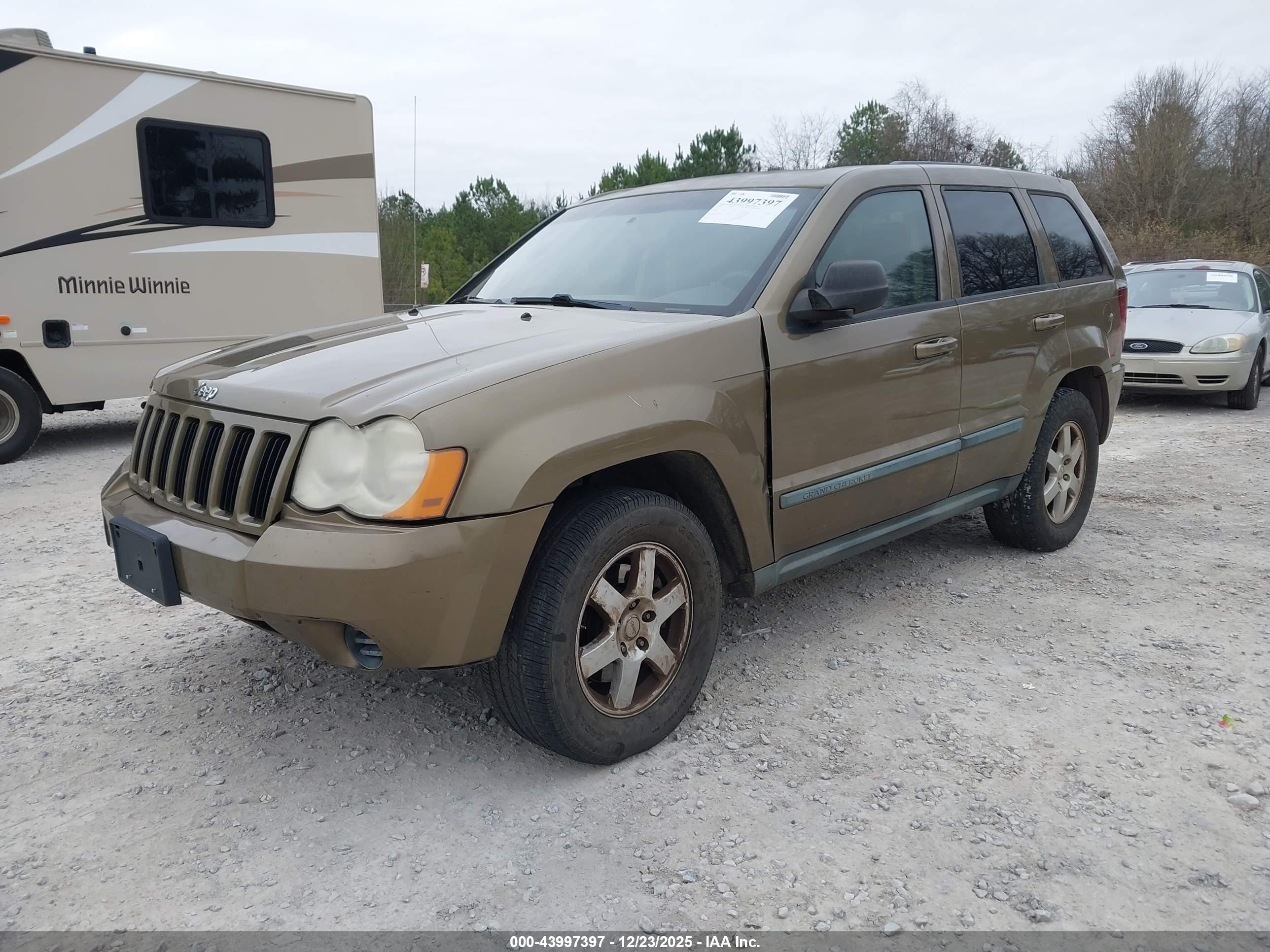 2008 Jeep Grand Cherokee Laredo Green vin: 1J8GR48K78C216190