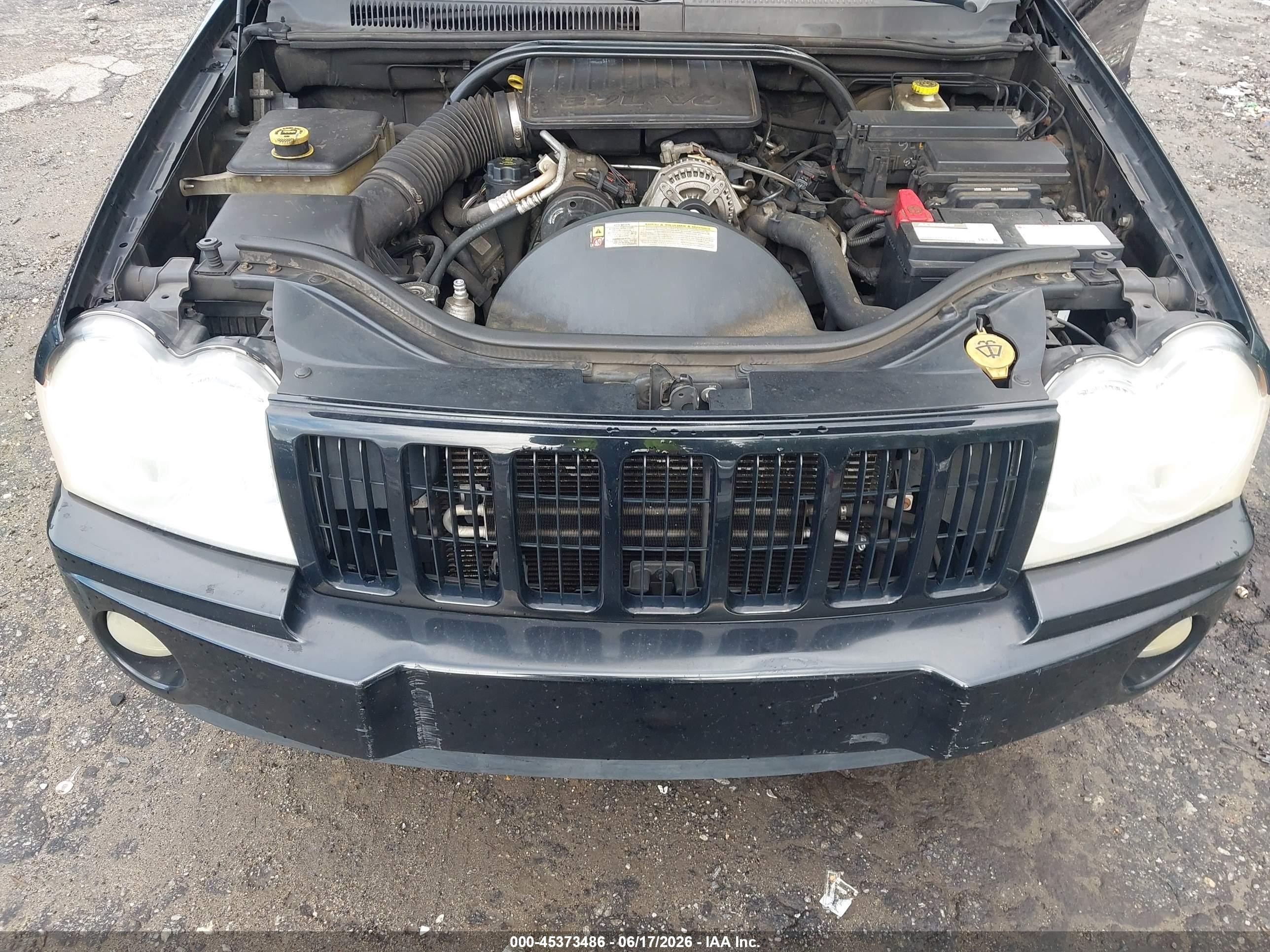 2007 Jeep Grand Cherokee Laredo Black vin: 1J8GR48K87C577099