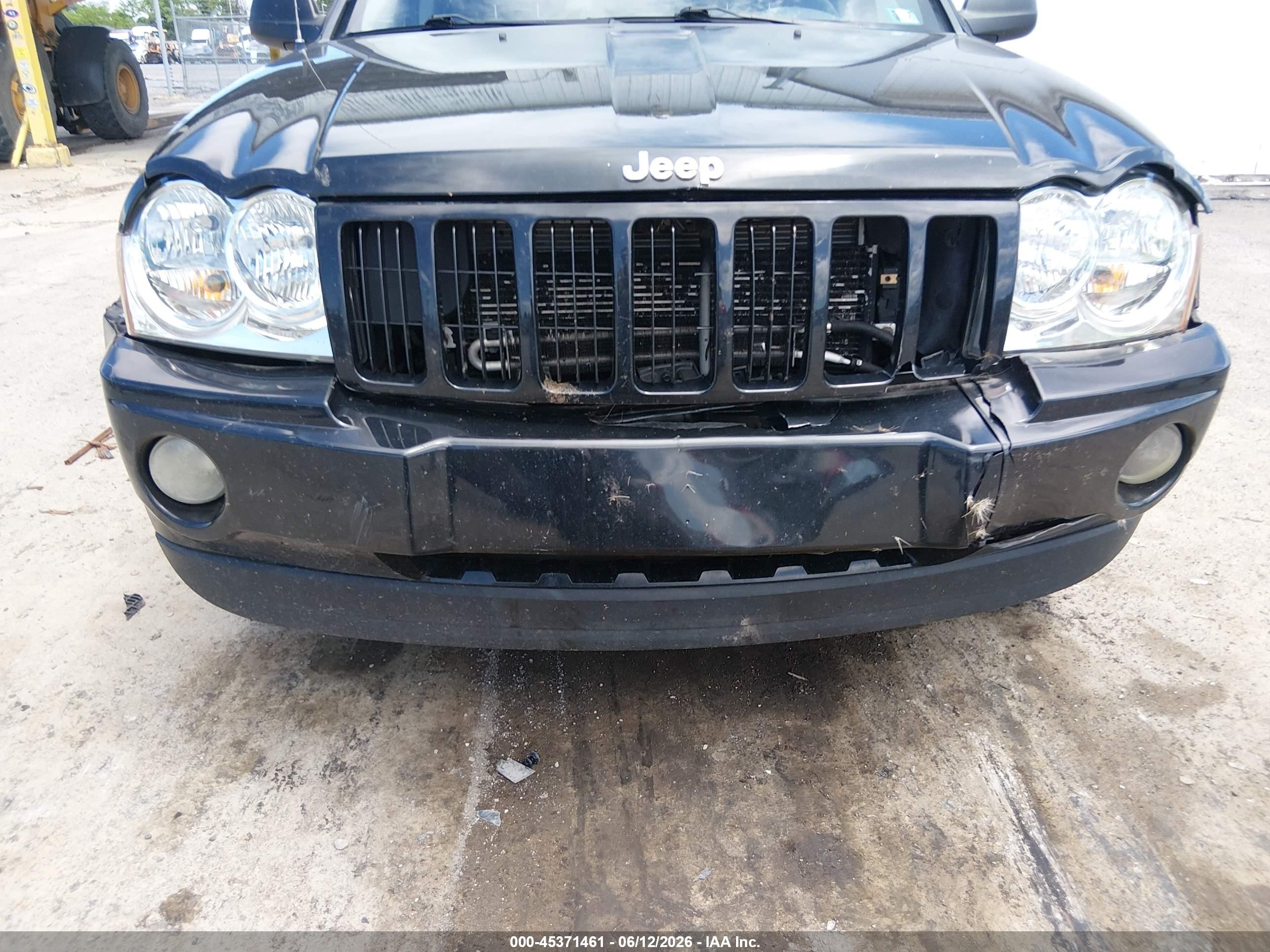 2007 Jeep Grand Cherokee Laredo Black vin: 1J8GR48K87C579936