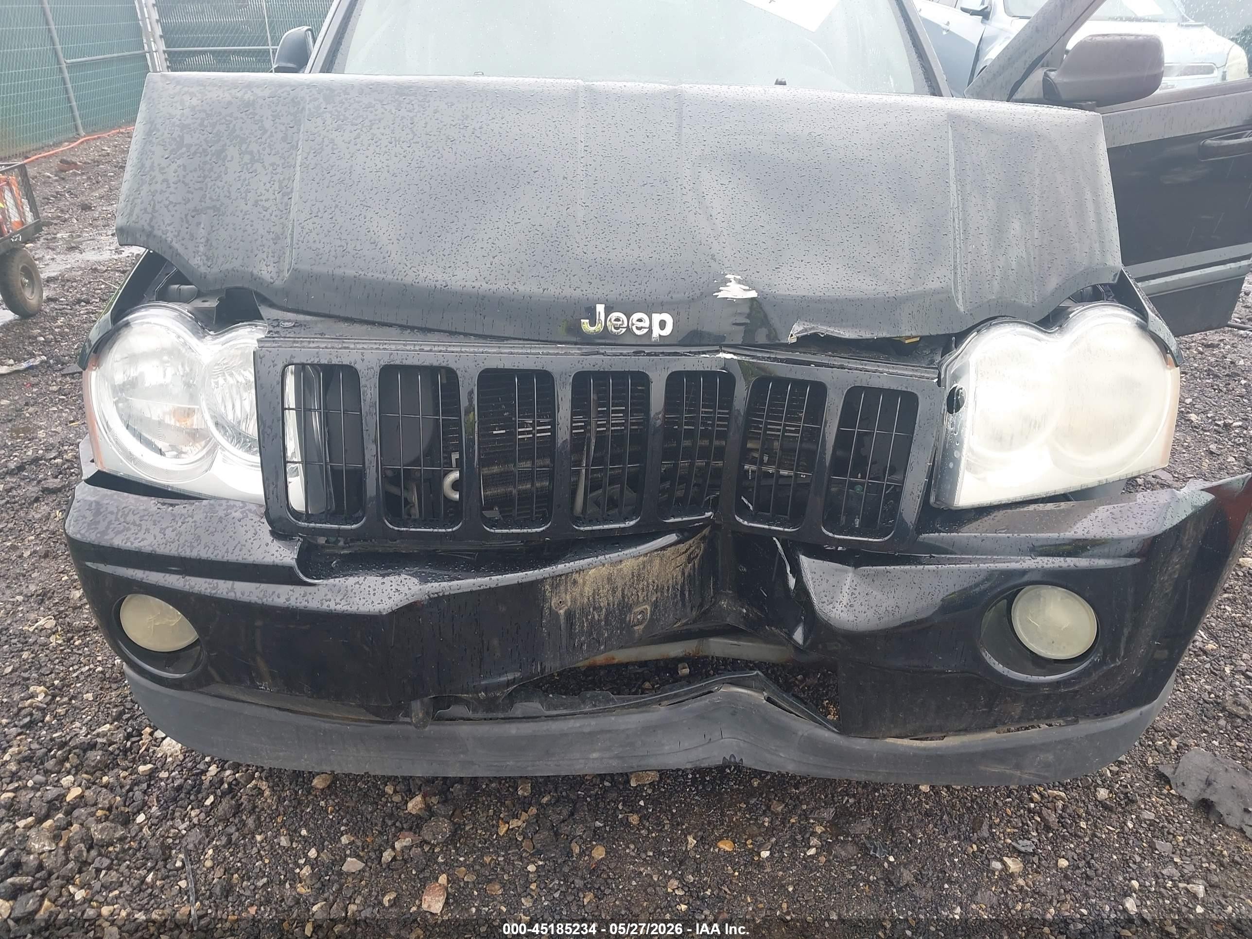 2007 Jeep Grand Cherokee Laredo Черный vin: 1J8GR48K87C631789