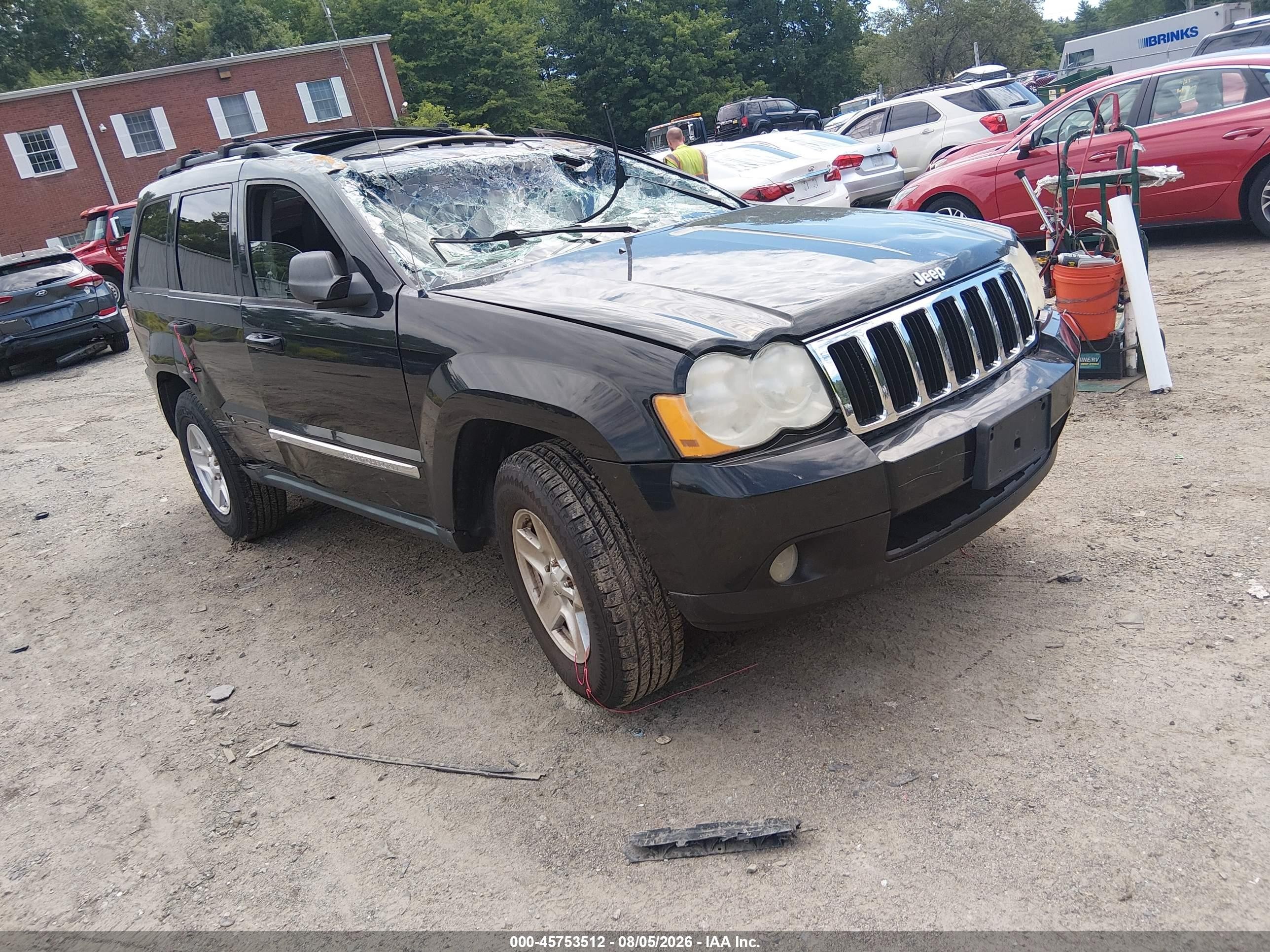 2008 Jeep Grand Cherokee Laredo Black vin: 1J8GR48K88C186696