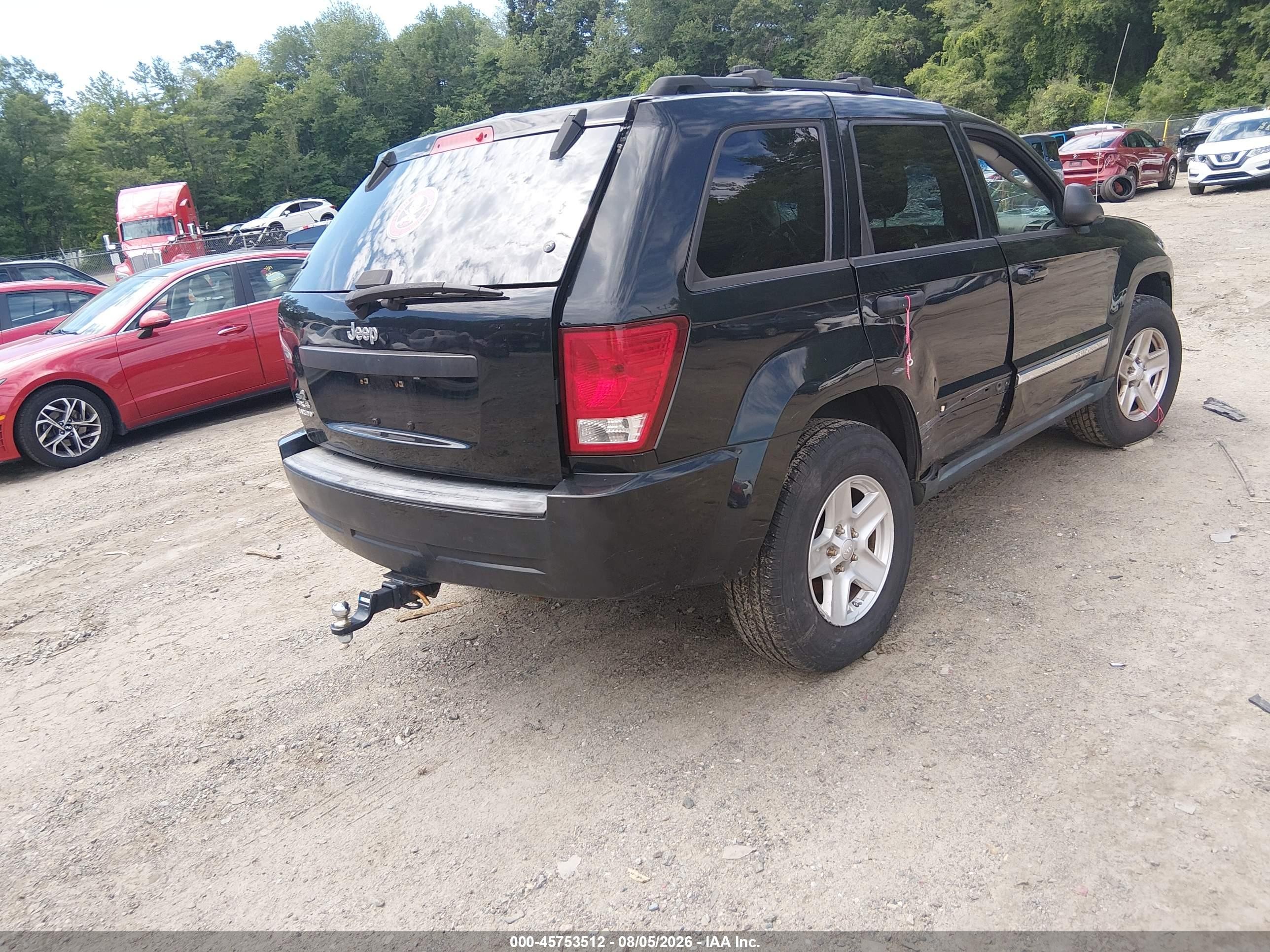 2008 Jeep Grand Cherokee Laredo Black vin: 1J8GR48K88C186696