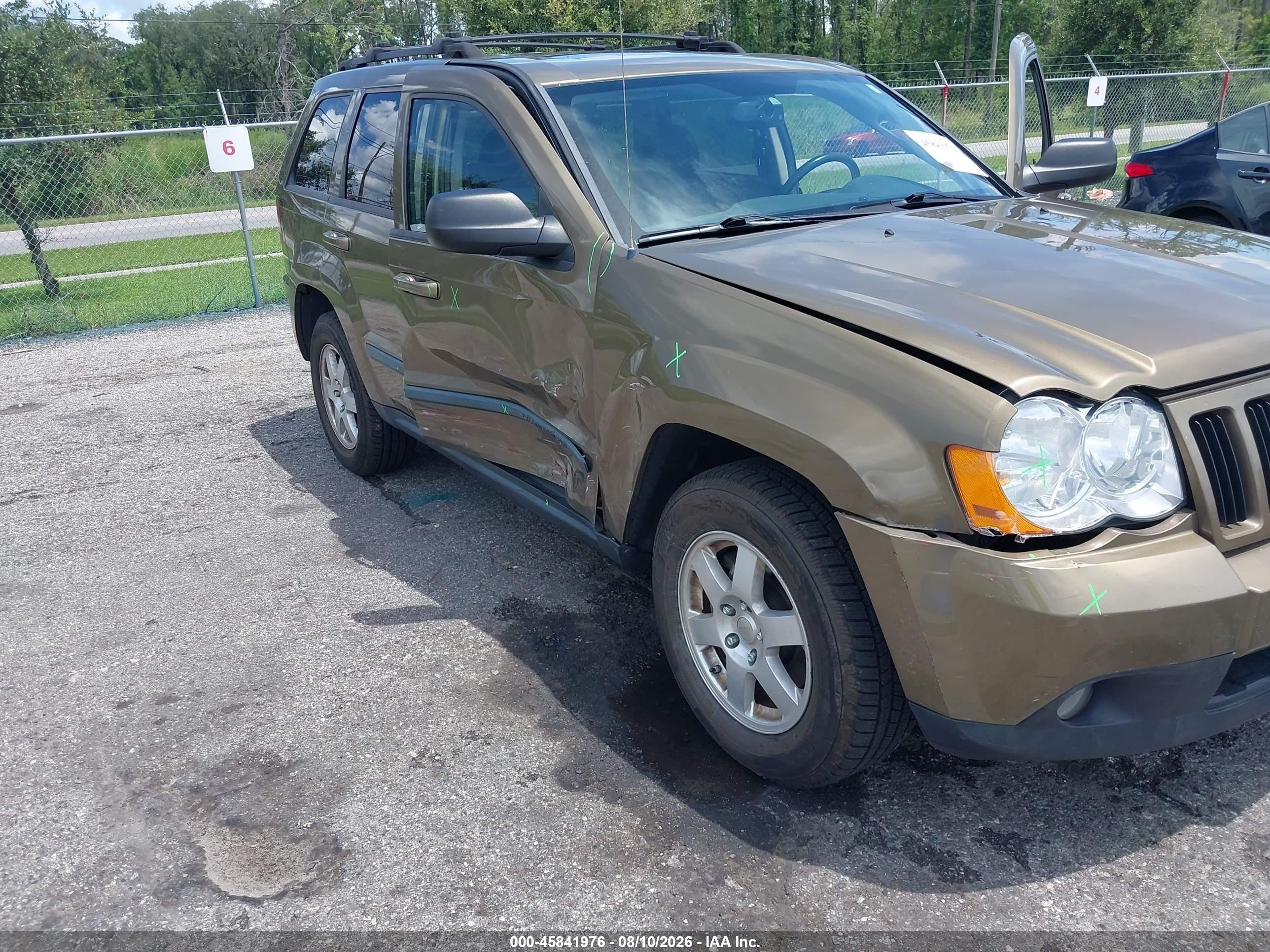 2009 Jeep Grand Cherokee Laredo Зеленый vin: 1J8GR48K89C539567