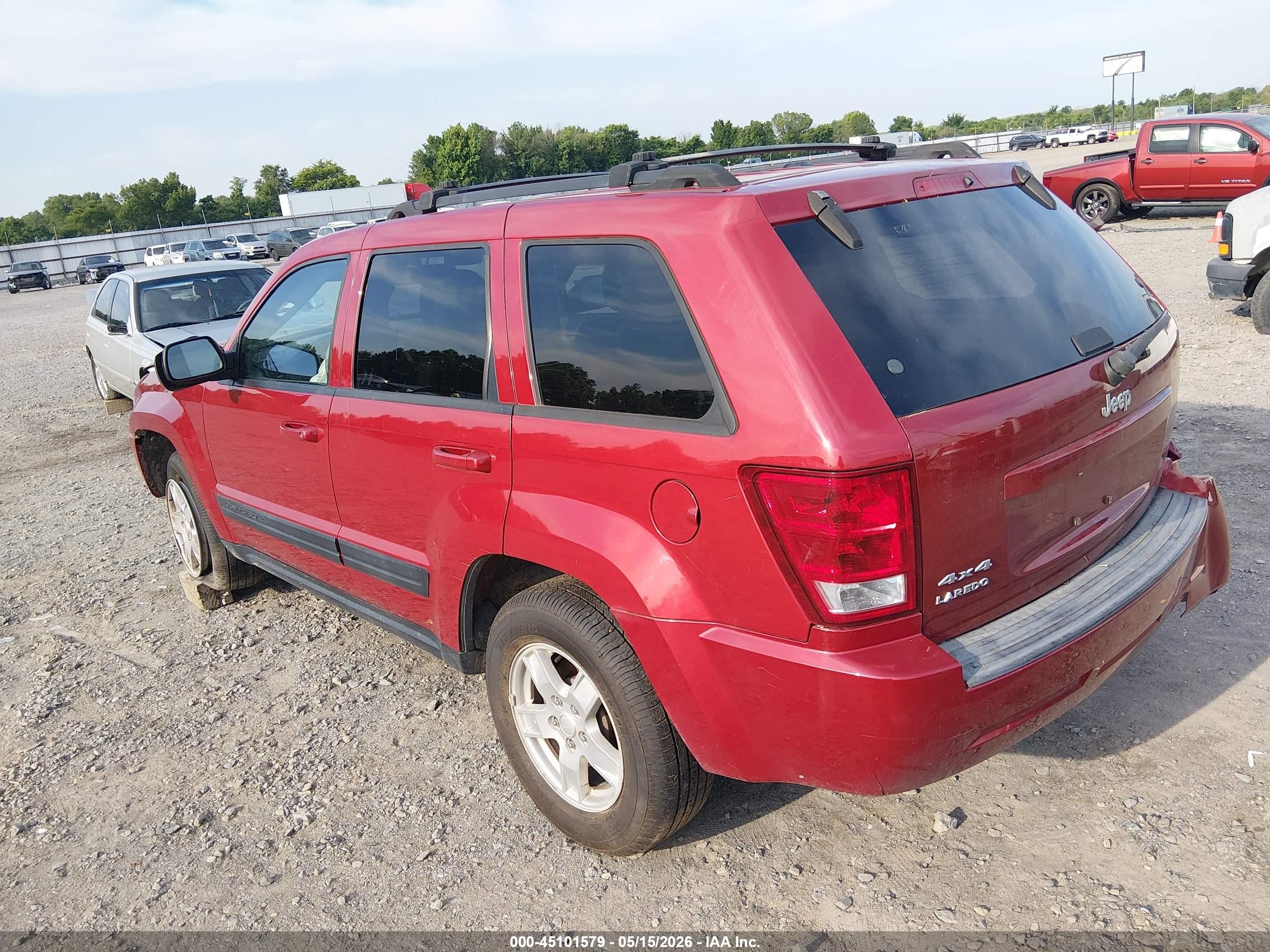 2006 Jeep Grand Cherokee Laredo Burgundy vin: 1J8GR48K96C294919