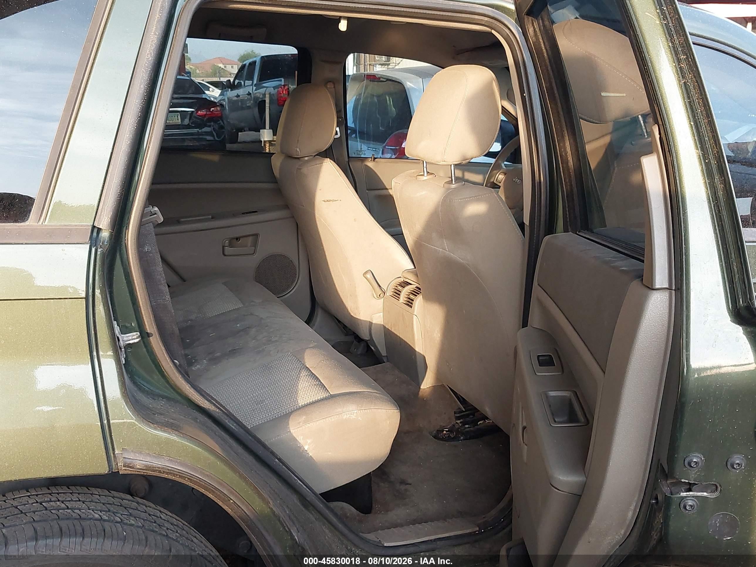 2007 Jeep Grand Cherokee Laredo Green vin: 1J8GR48K97C629534