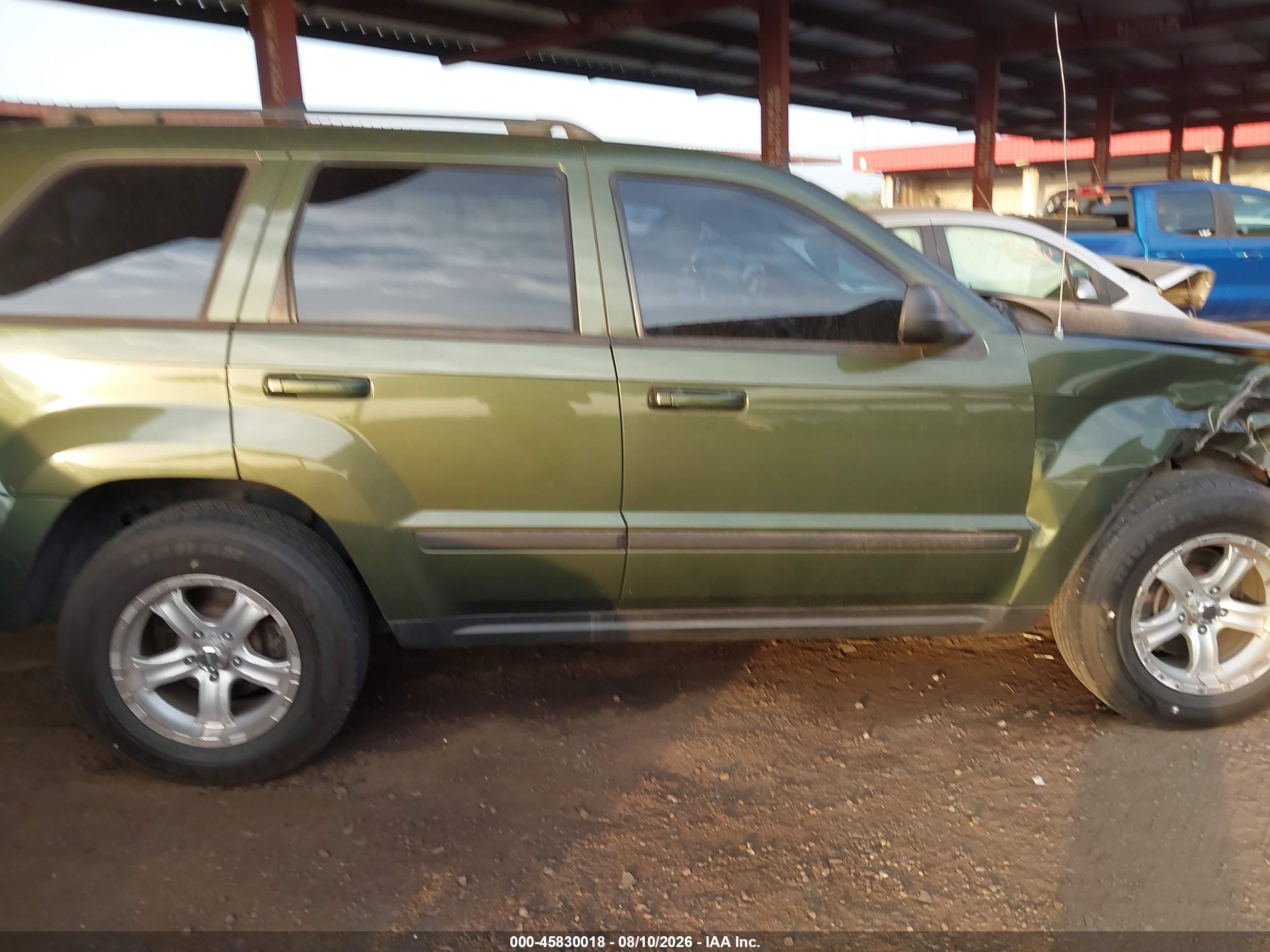 2007 Jeep Grand Cherokee Laredo Green vin: 1J8GR48K97C629534