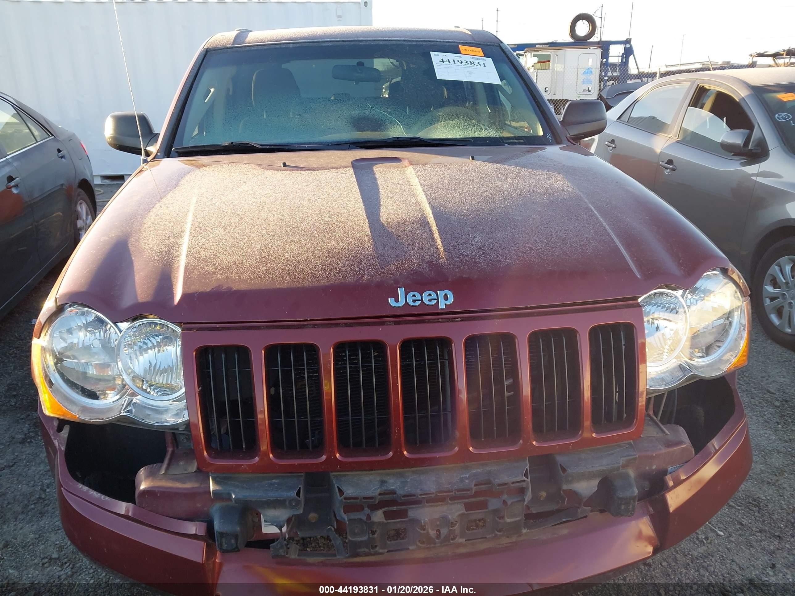 2008 Jeep Grand Cherokee Laredo Red vin: 1J8GR48KX8C176333