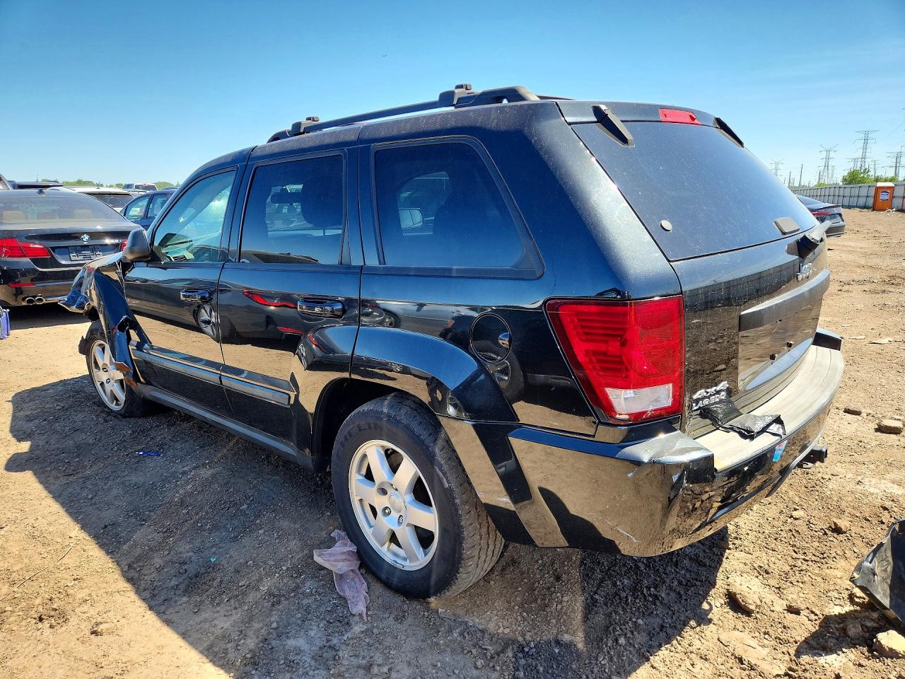 2008 Jeep Grand Cherokee Laredo Black vin: 1J8GR48KX8C218984