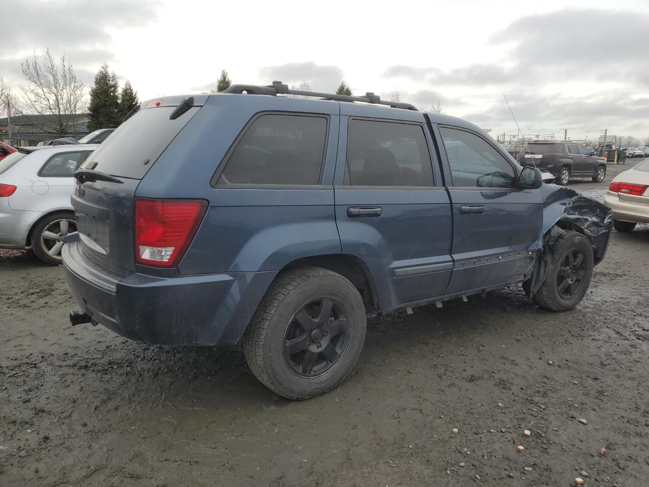 2008 Jeep Grand Cherokee Laredo Синий vin: 1J8GR48KX8C241925