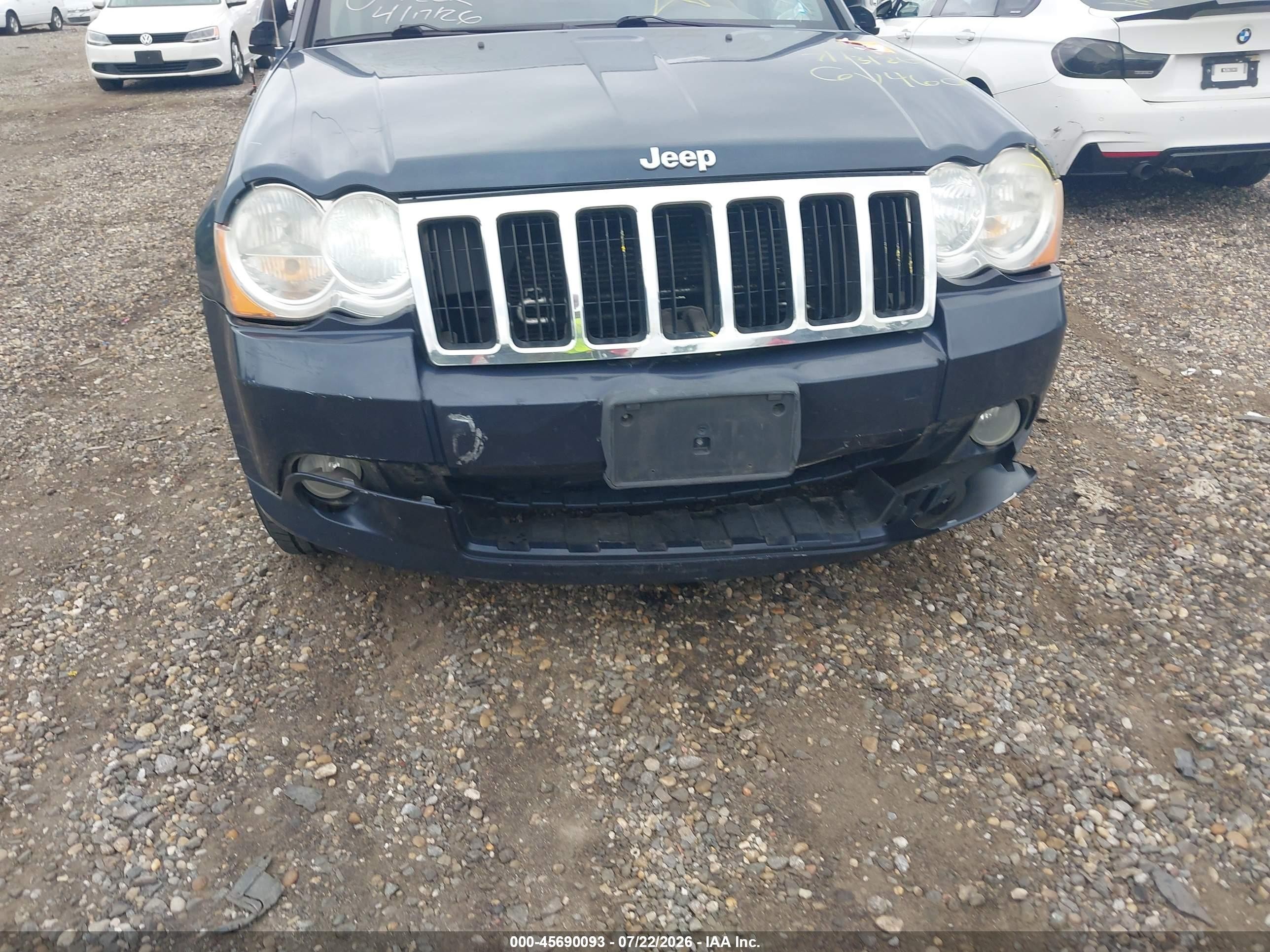 2009 Jeep Grand Cherokee Limited Blue vin: 1J8GR58K79C554258