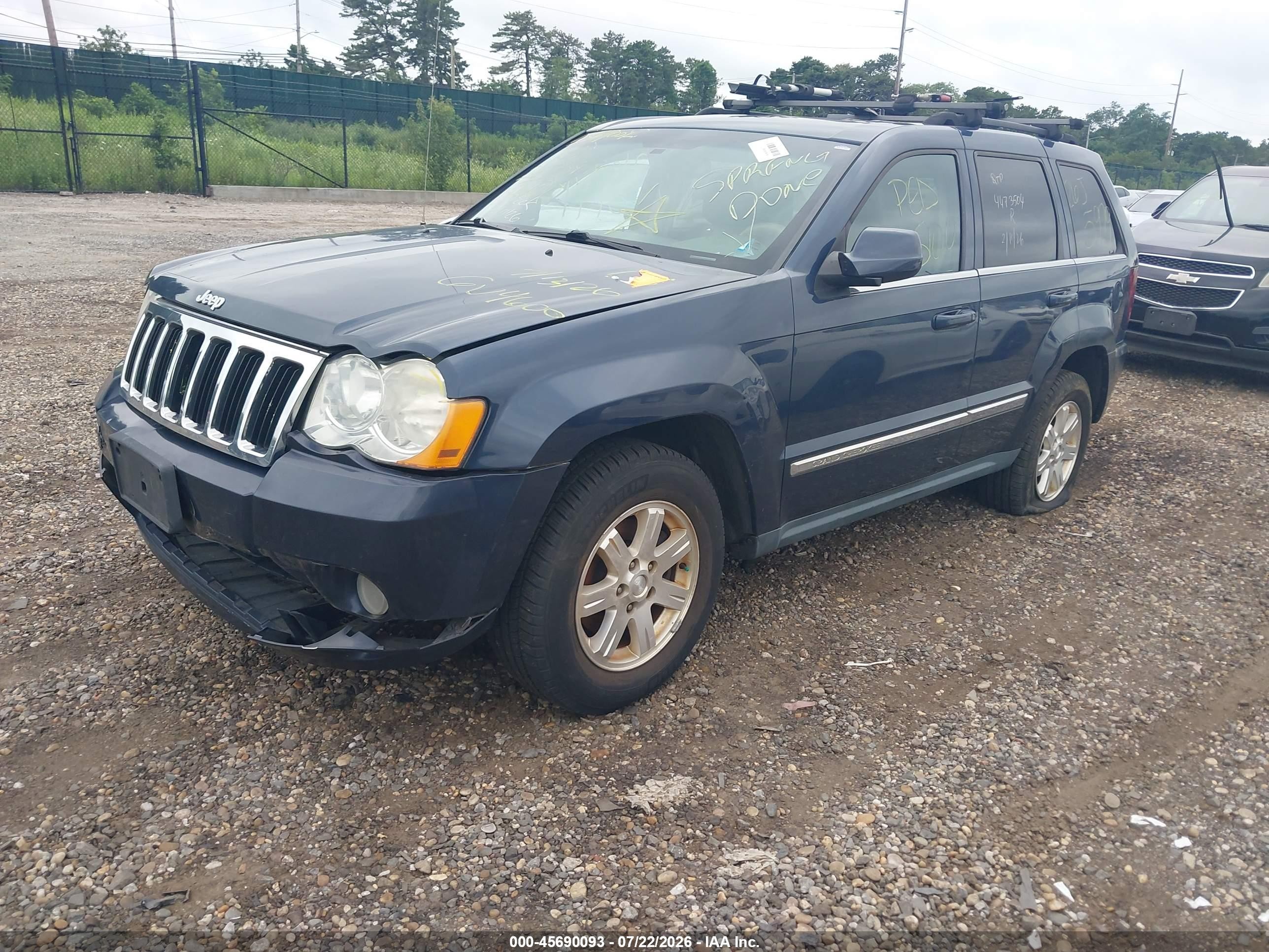 2009 Jeep Grand Cherokee Limited Blue vin: 1J8GR58K79C554258