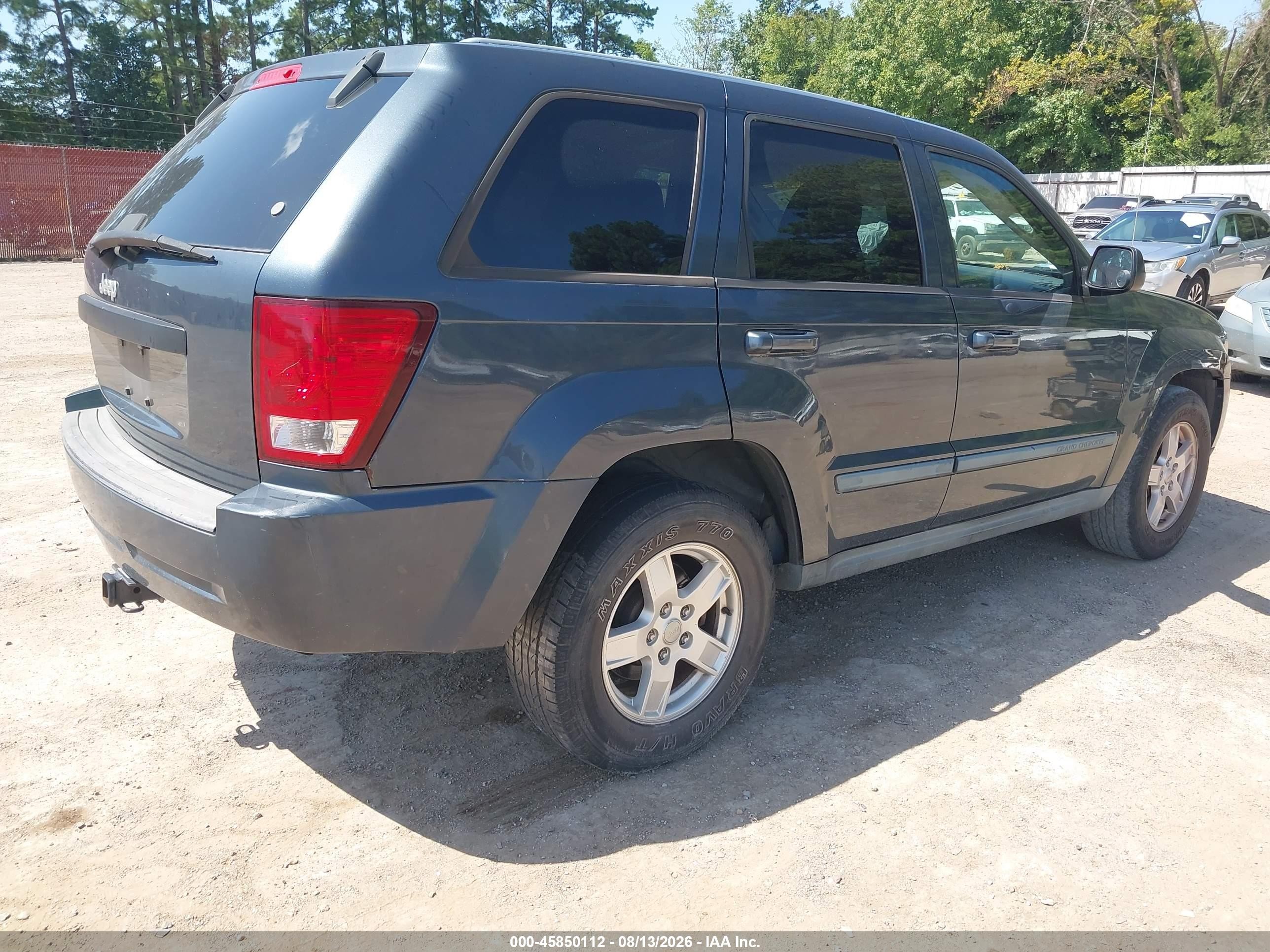 2007 Jeep Grand Cherokee Laredo Blue vin: 1J8GS48K07C660028