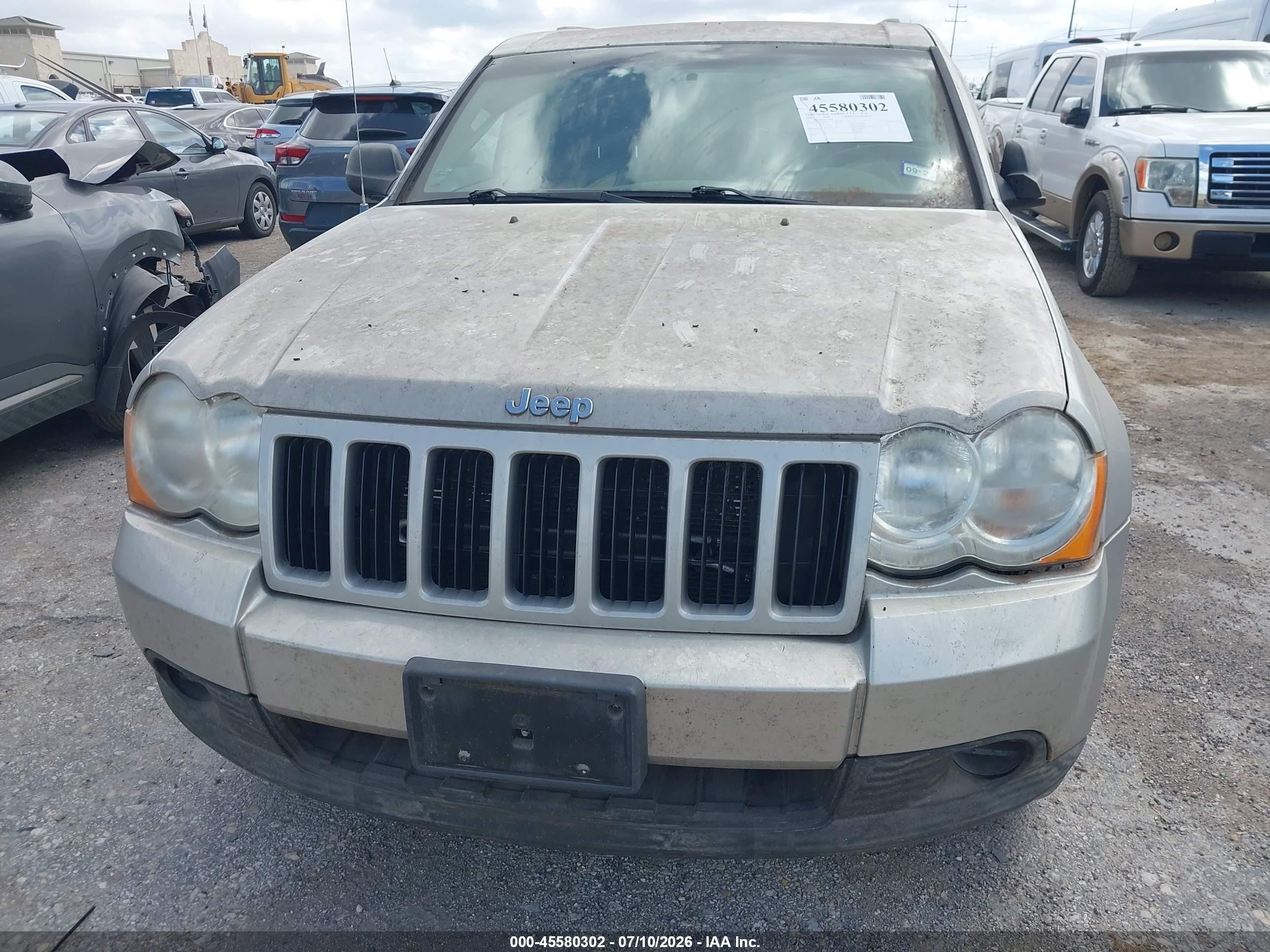 2008 Jeep Grand Cherokee Laredo Желто-коричневый vin: 1J8GS48K08C130269