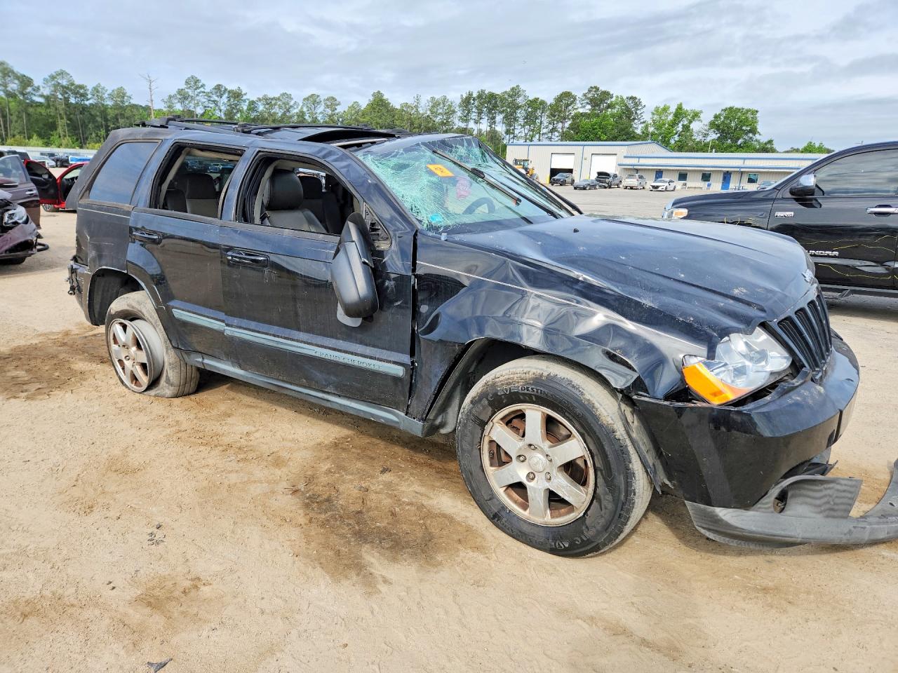 2008 Jeep Grand Cherokee Laredo Black vin: 1J8GS48K18C129115