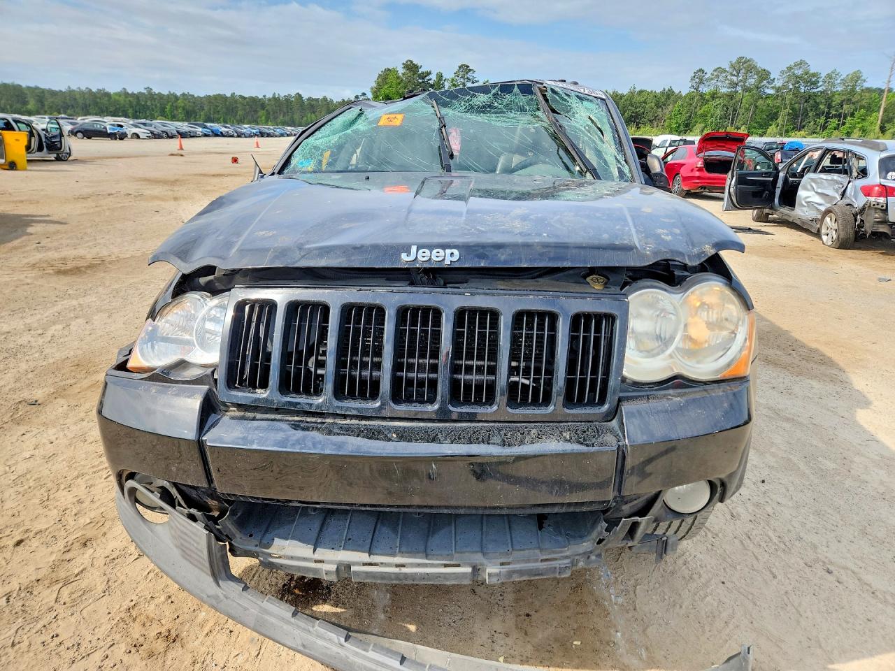 2008 Jeep Grand Cherokee Laredo Black vin: 1J8GS48K18C129115
