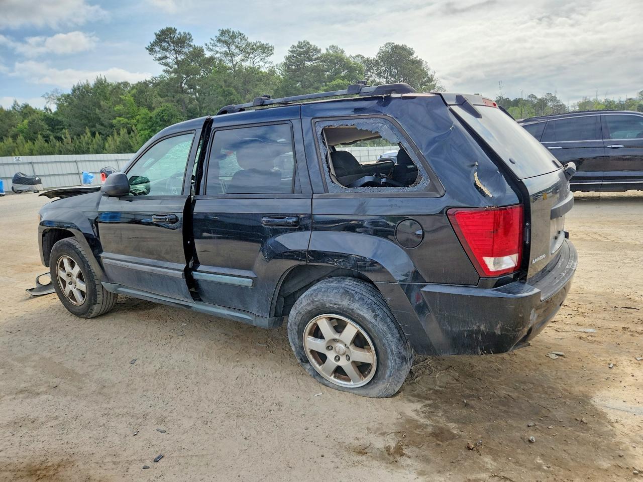 2008 Jeep Grand Cherokee Laredo Black vin: 1J8GS48K18C129115