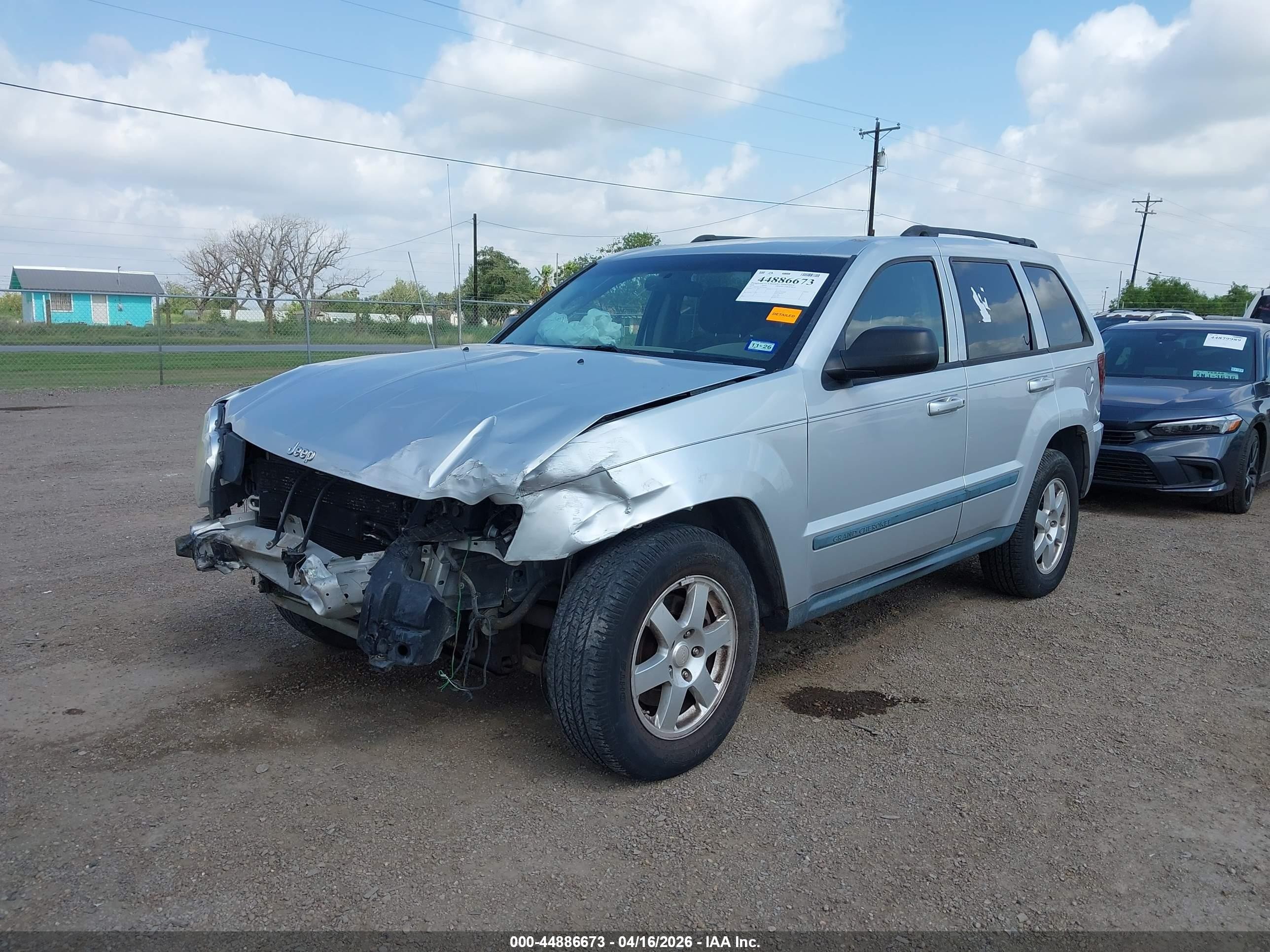 2008 Jeep Grand Cherokee Laredo Gray vin: 1J8GS48K18C162244