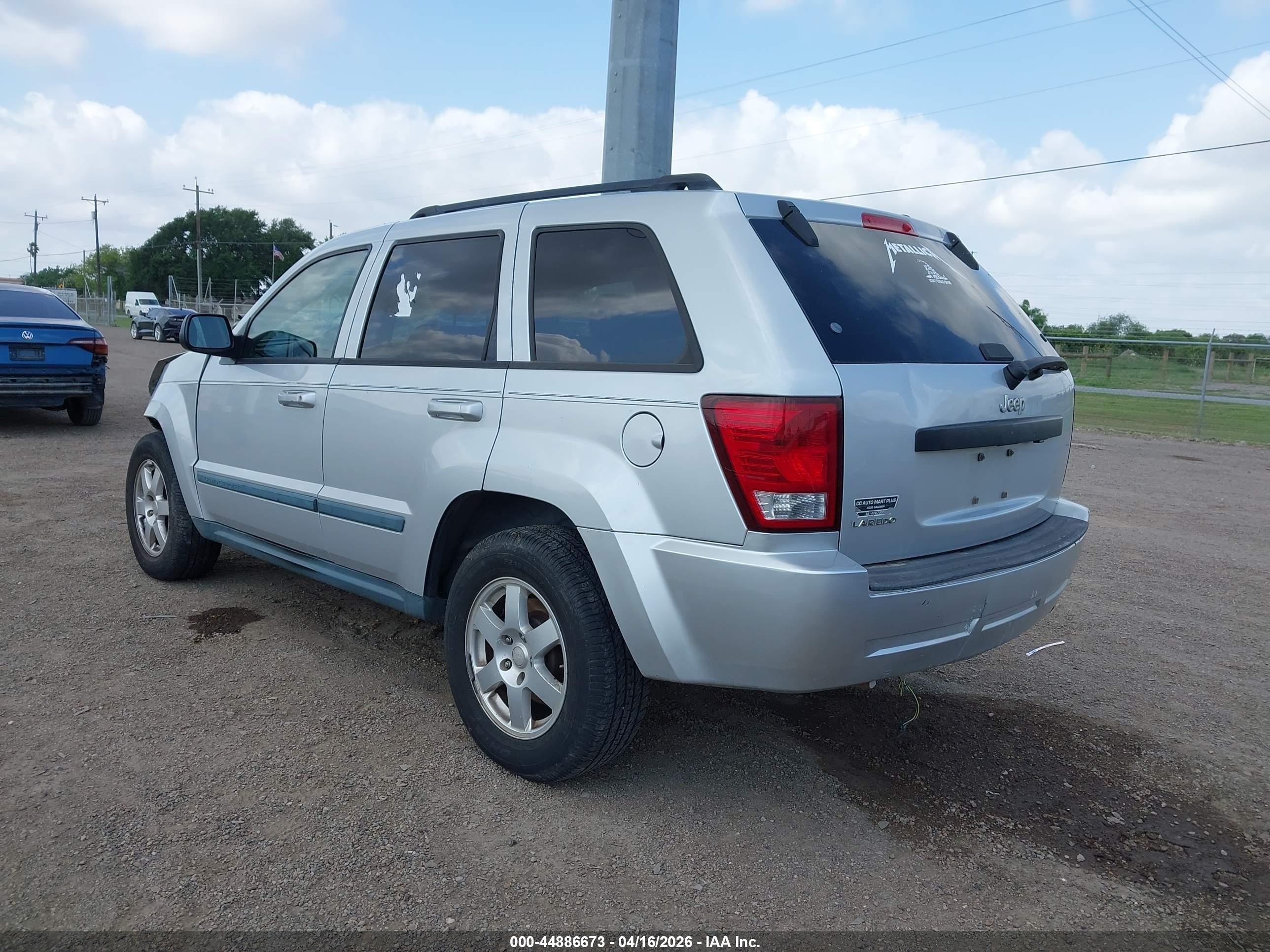 2008 Jeep Grand Cherokee Laredo Gray vin: 1J8GS48K18C162244