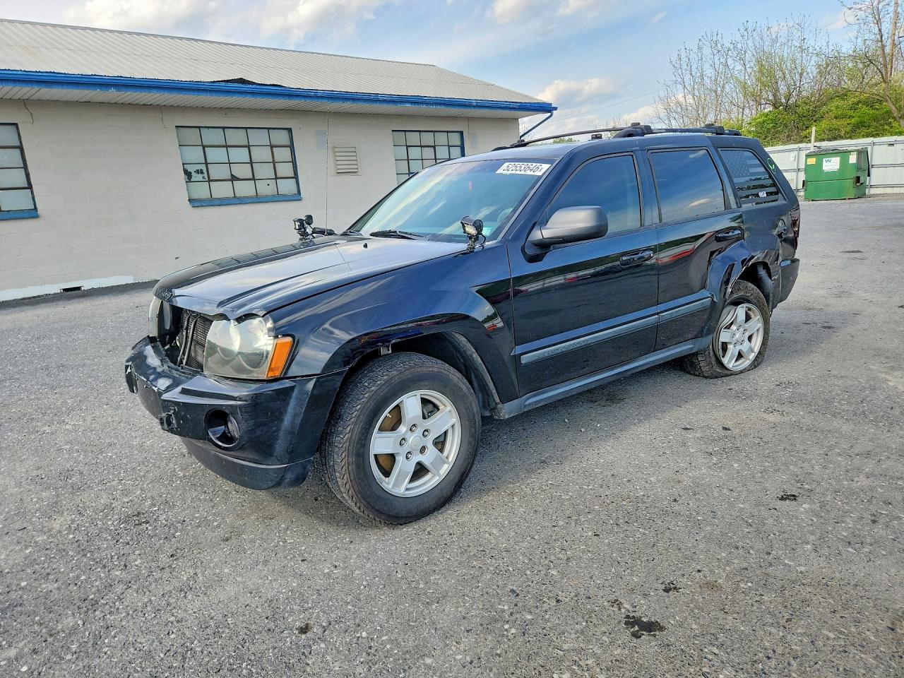 2007 Jeep Grand Cherokee Laredo Черный vin: 1J8GS48K27C516769