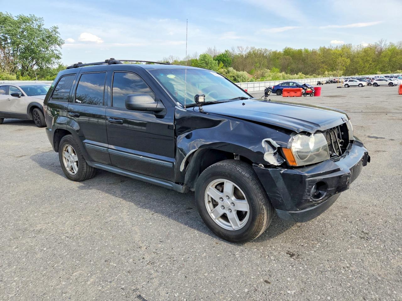2007 Jeep Grand Cherokee Laredo Черный vin: 1J8GS48K27C516769