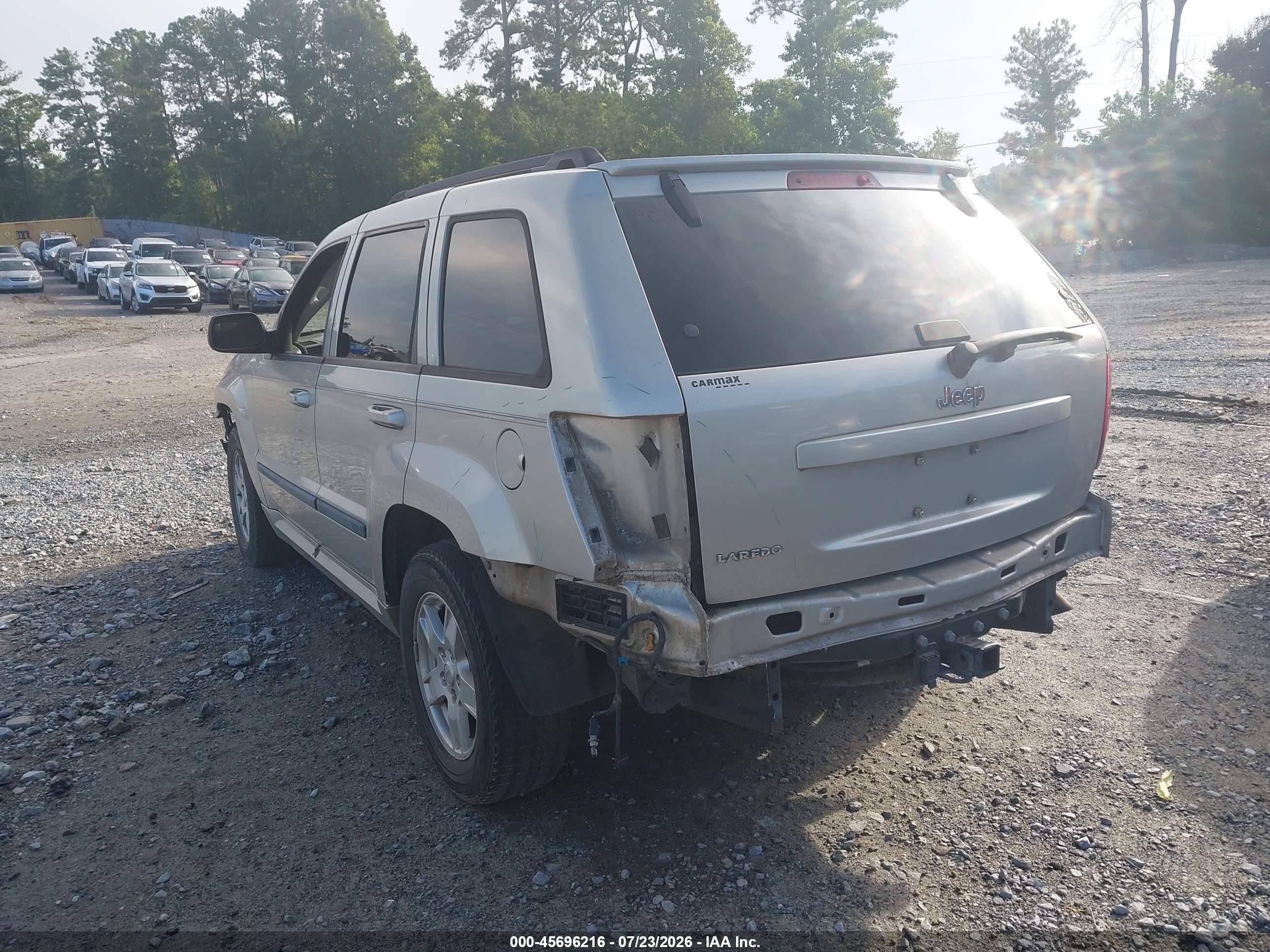 2007 Jeep Grand Cherokee Laredo Серебряный vin: 1J8GS48K67C545434