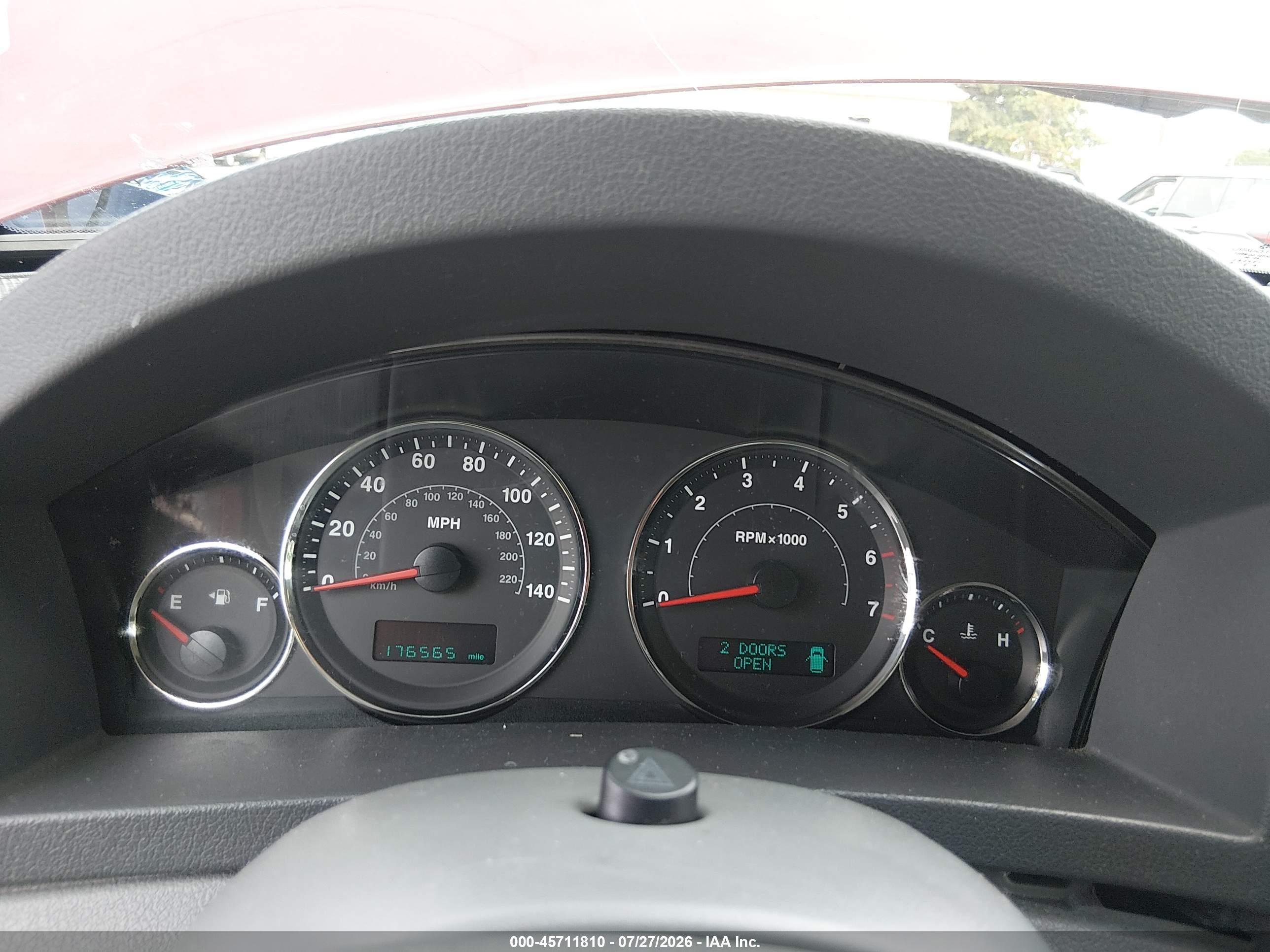 2007 Jeep Grand Cherokee Laredo Красный vin: 1J8GS48K77C591192