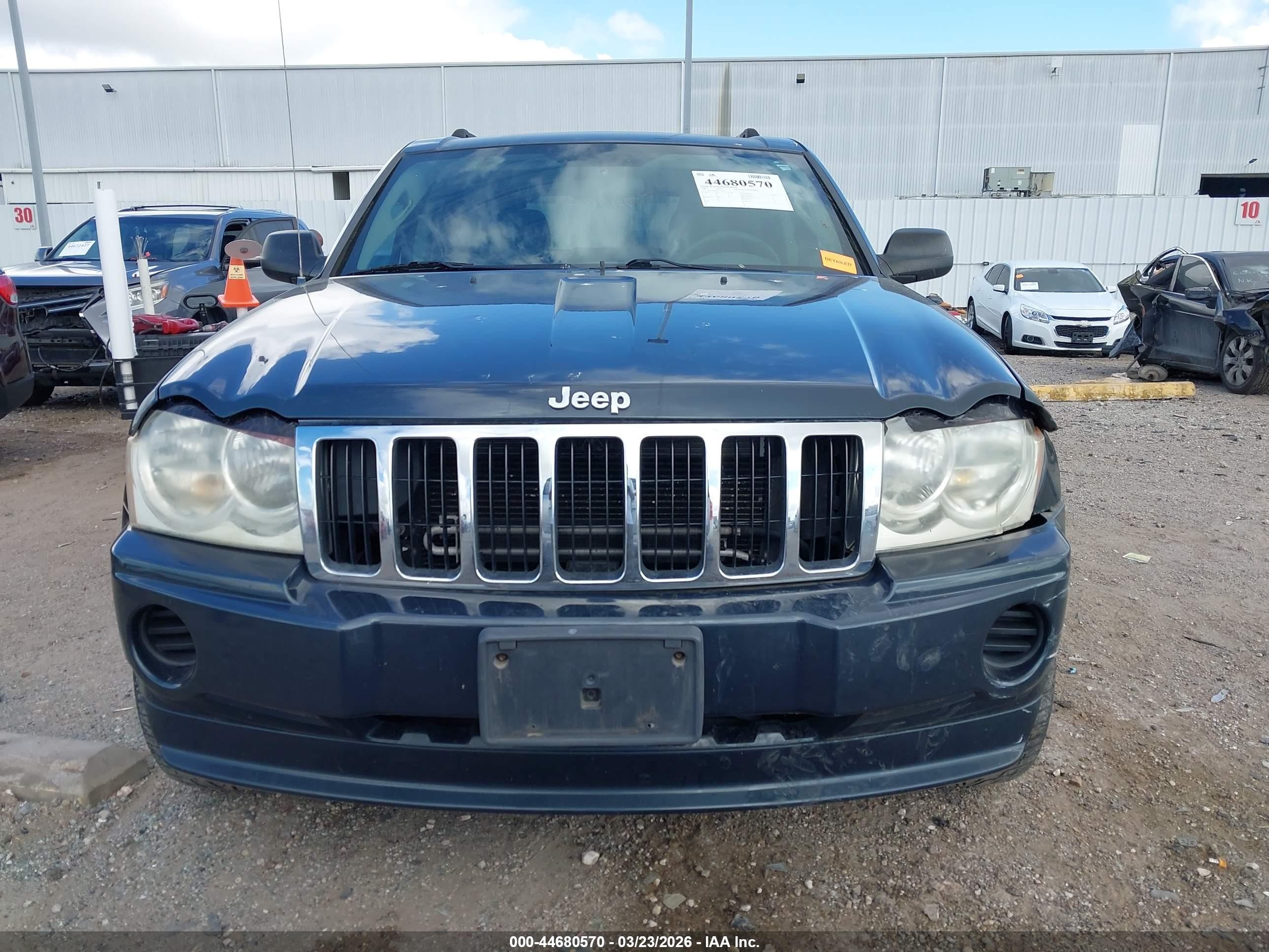 2007 Jeep Grand Cherokee Laredo Зеленый vin: 1J8GS48K87C526478